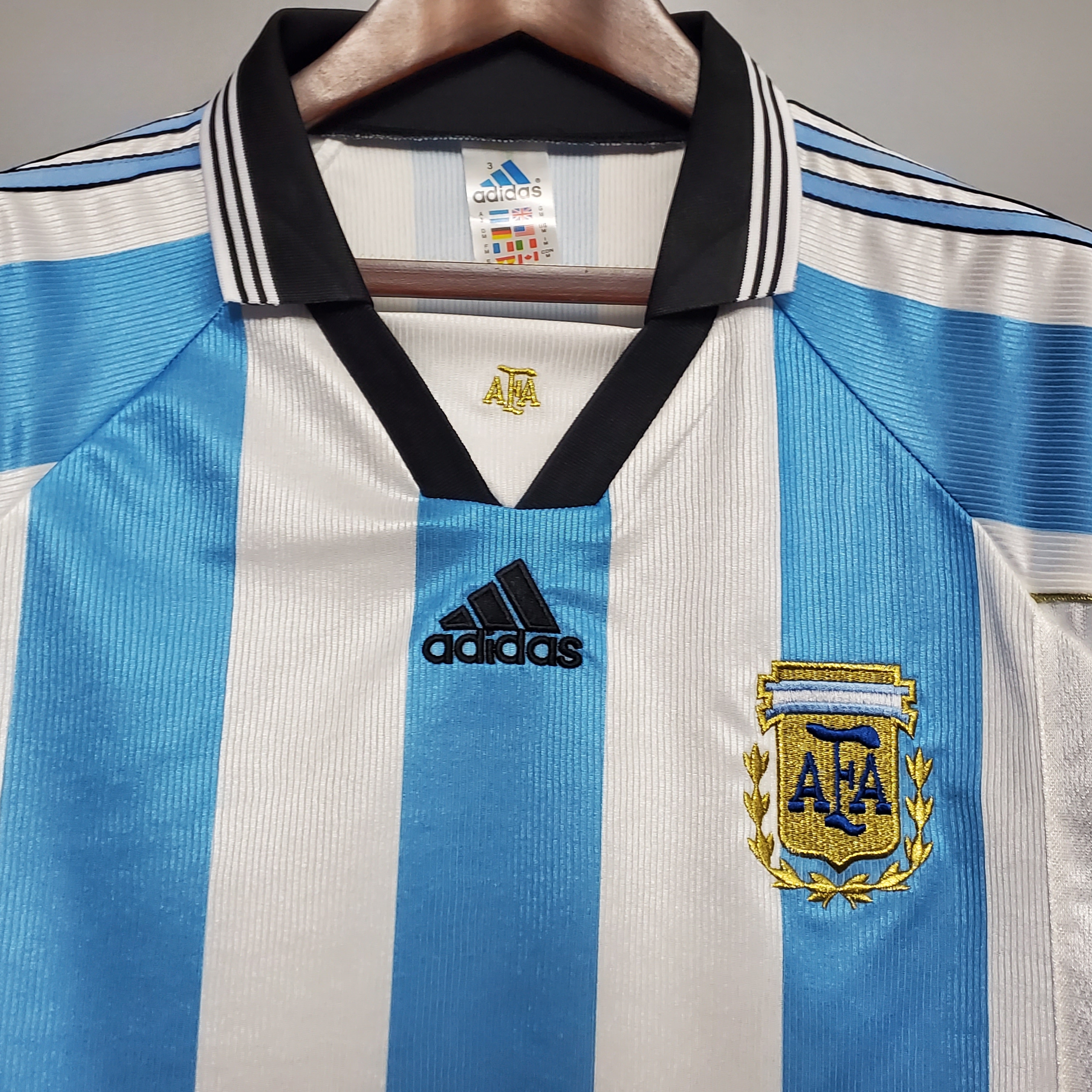 Retro Argentina 1998 Home Stadium Jersey - ManixJersey