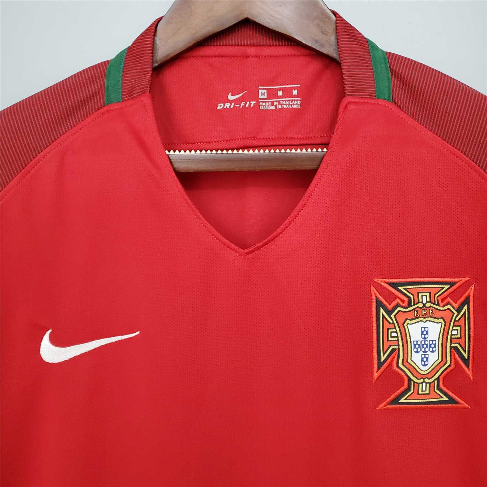 Retro Portugal 2016 Home Stadium Jersey - ManixJersey