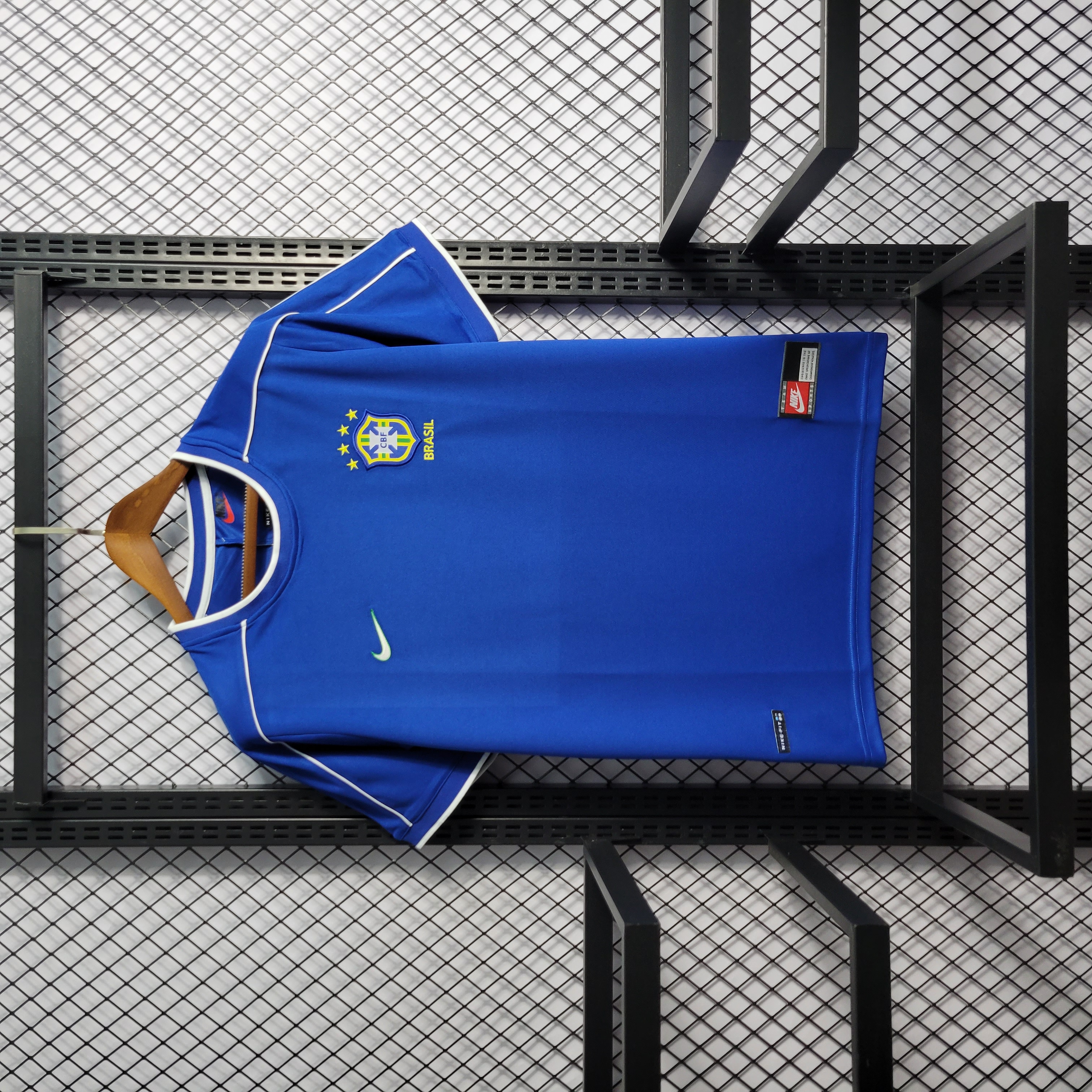 Retro Brazil 1998 Away Stadium Jersey - ManixJersey