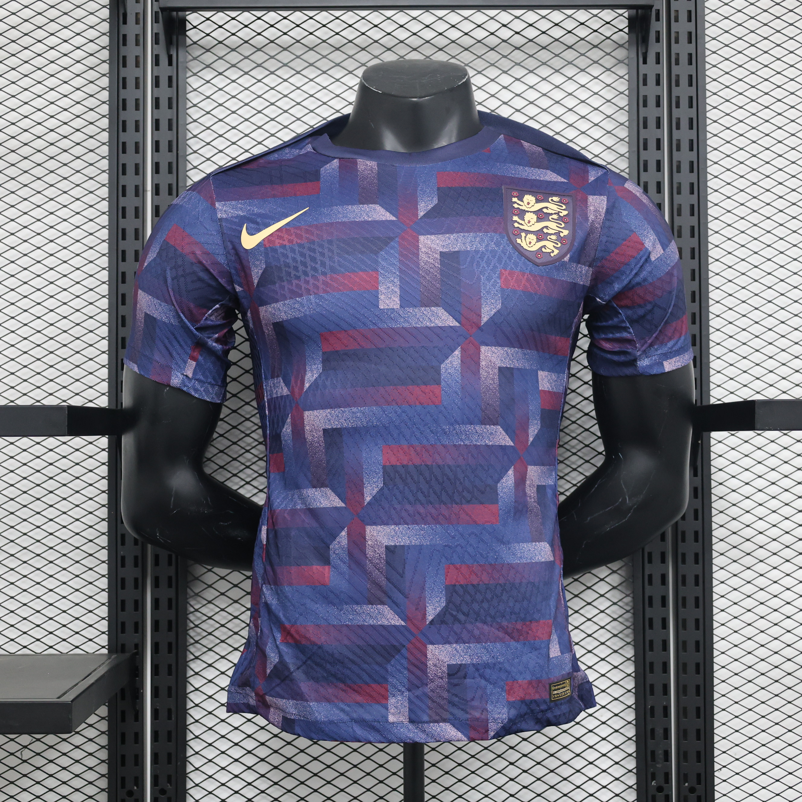 England 2024 Stripe Training Jersey - Player Version - ManixJersey