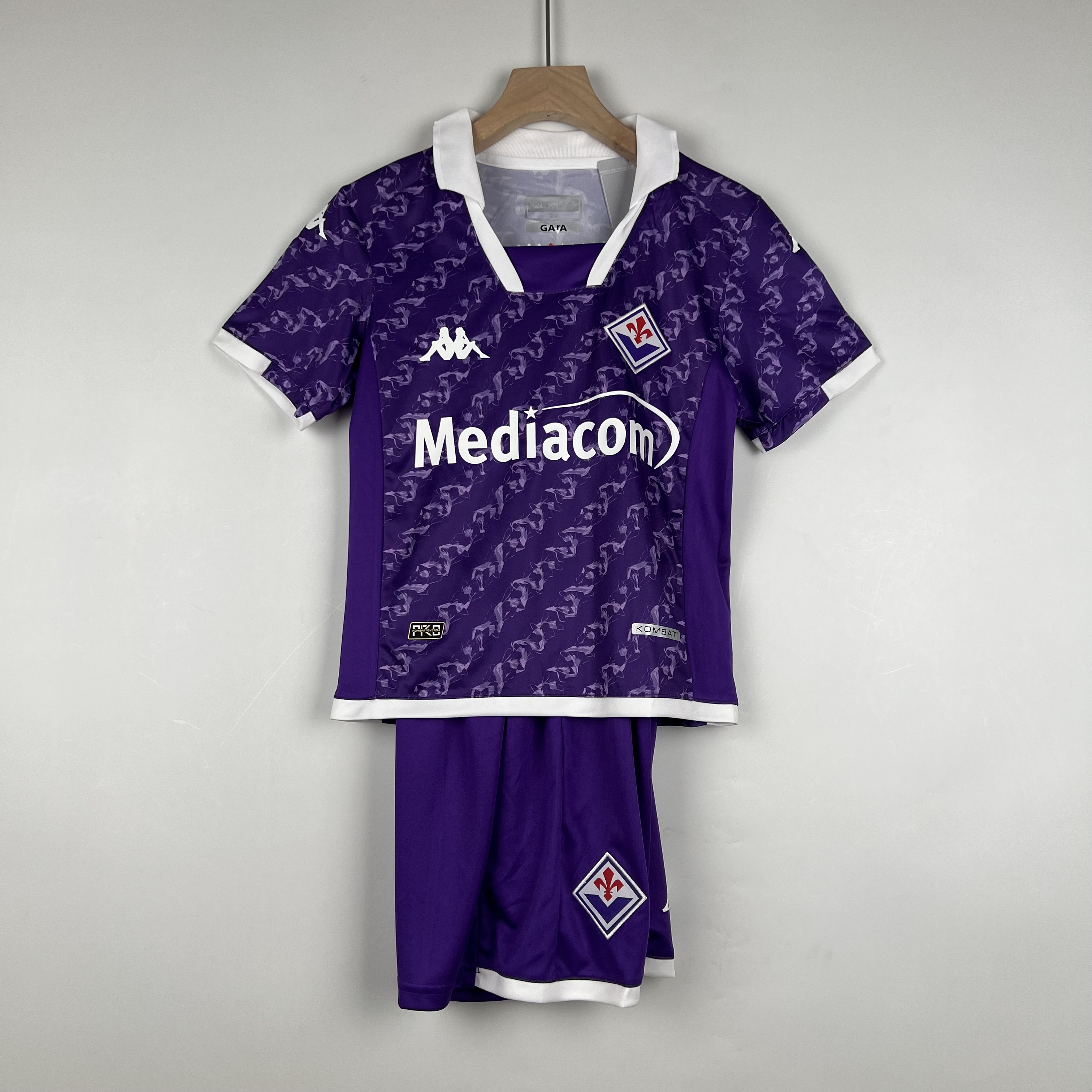 Fiorentina 23-24 Home Stadium Kids Kit - ManixJersey