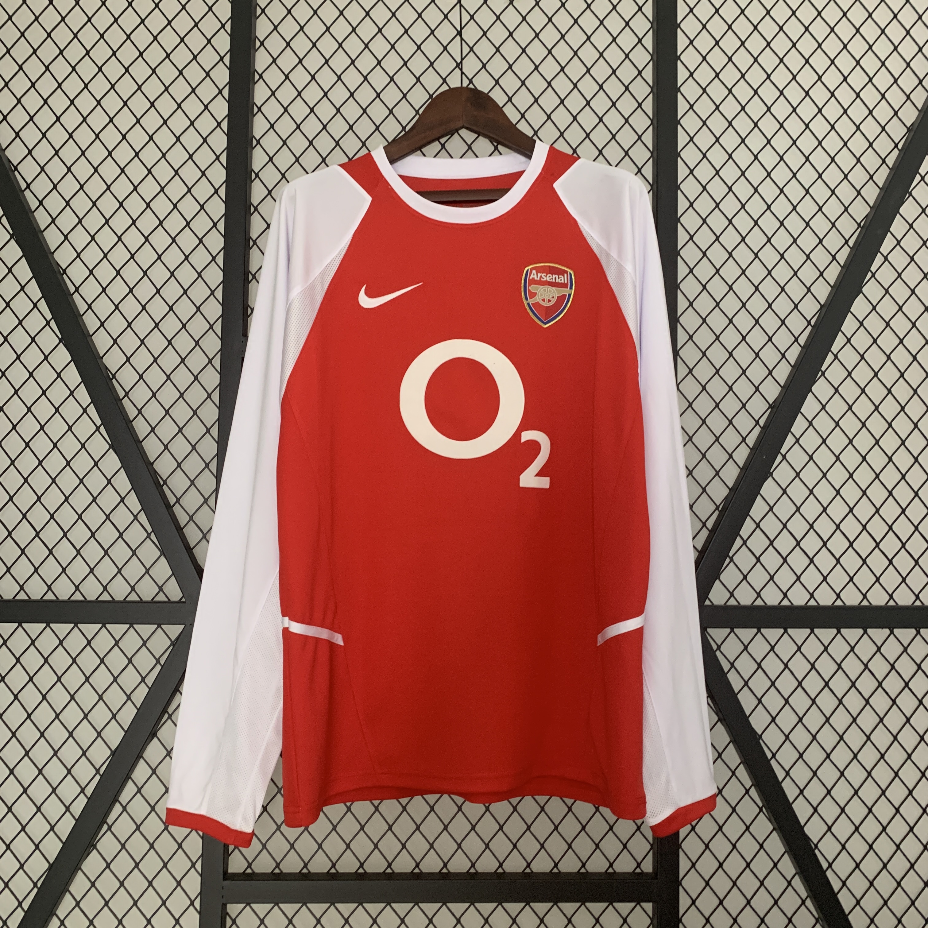 Retro Arsenal 02-04 Home Stadium Long Sleeve Jersey - ManixJersey