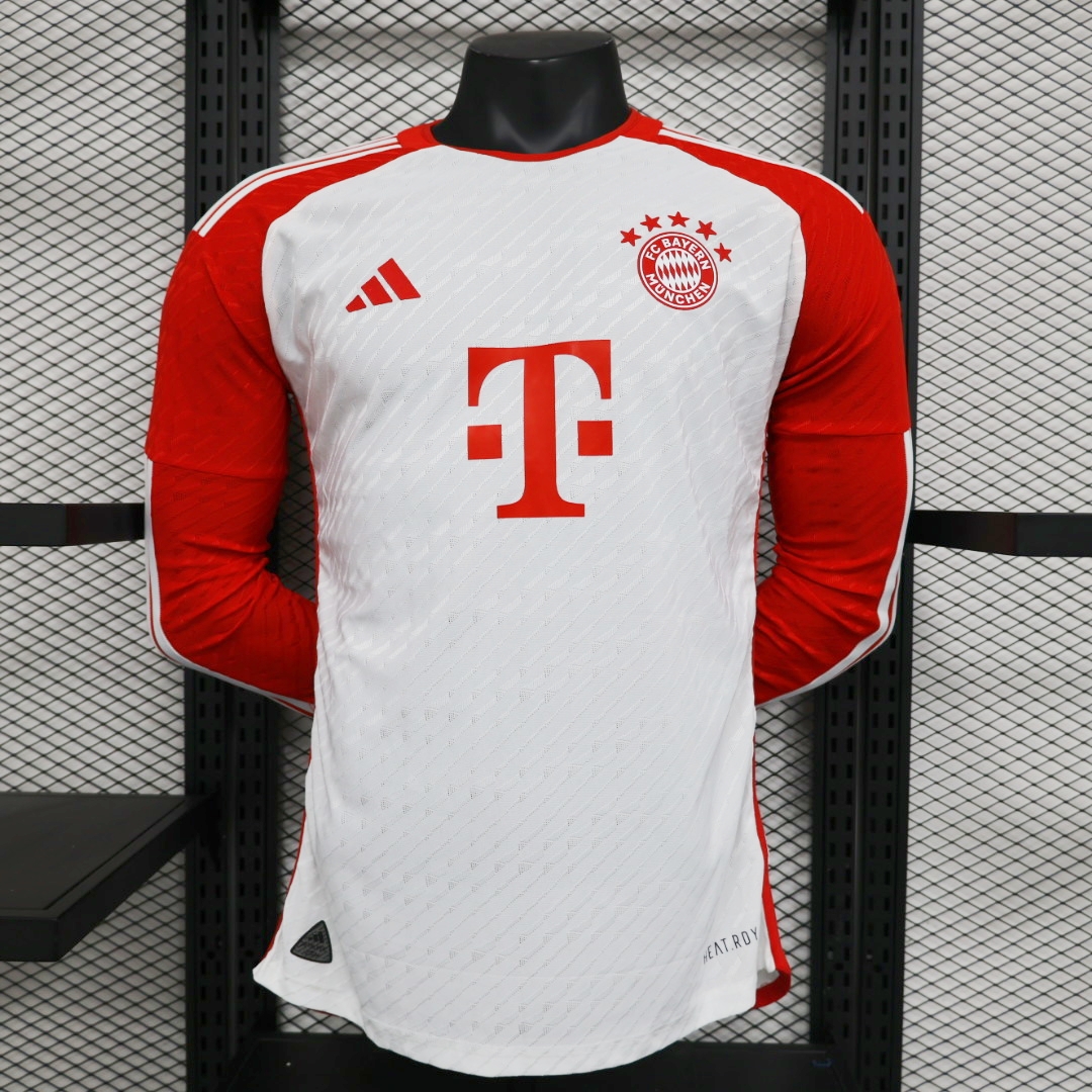 Bayern Munich 23-24 Home Long Sleeve Jersey - Player Version - ManixJersey