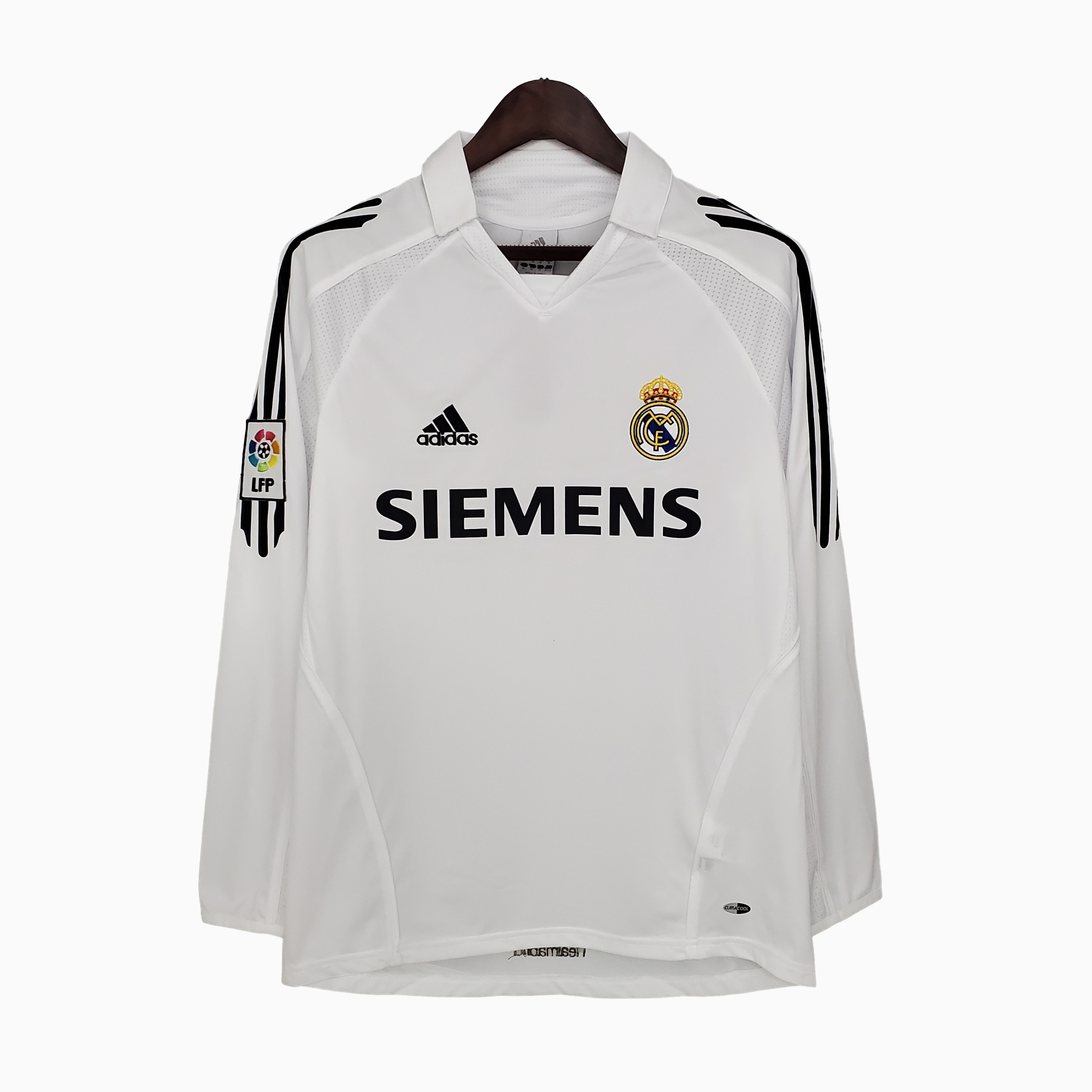 Retro Real Madrid 05-06 Home Stadium Long Sleeve Jersey - ManixJersey