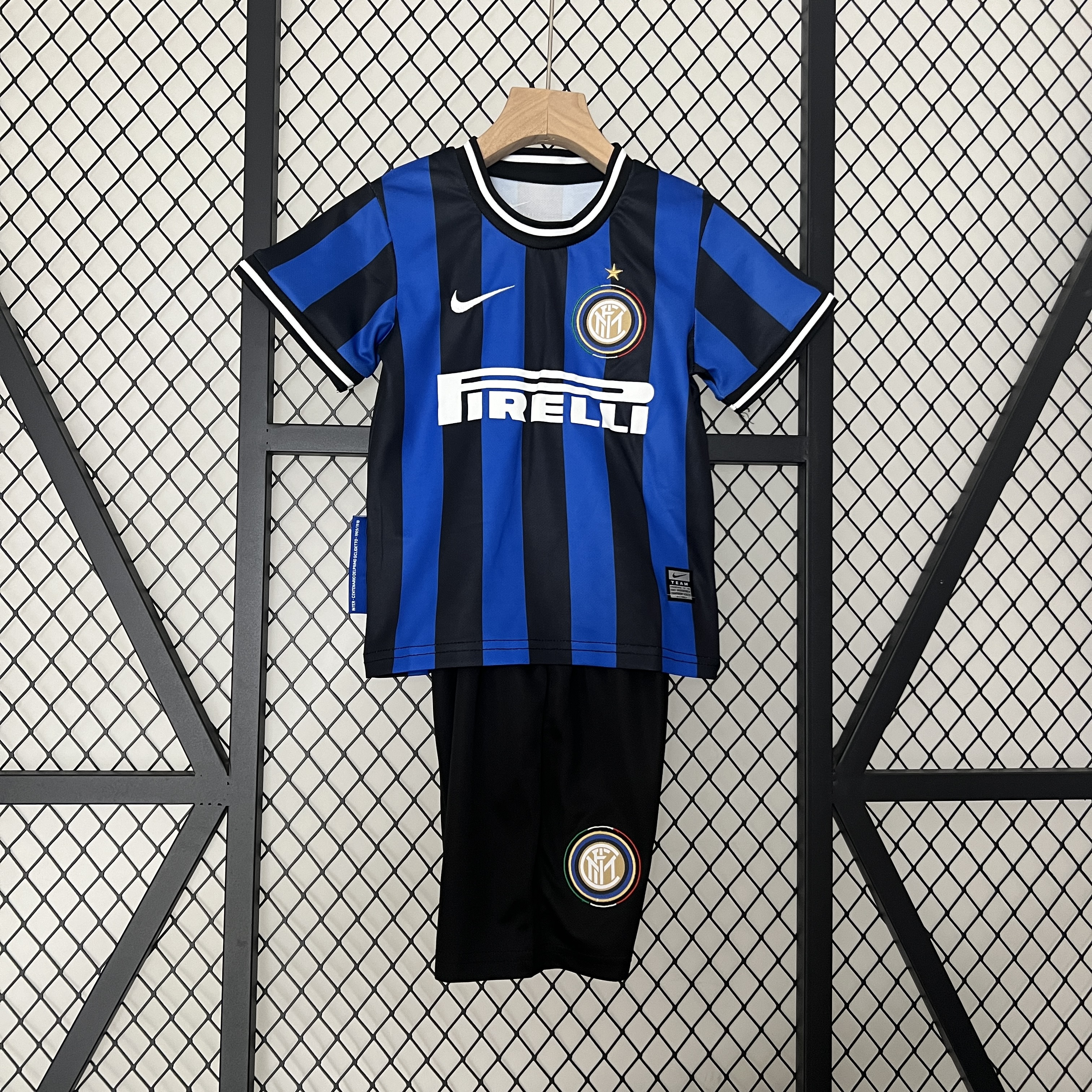 Retro Inter Milan 09-10 Home Stadium Kids Kit - ManixJersey