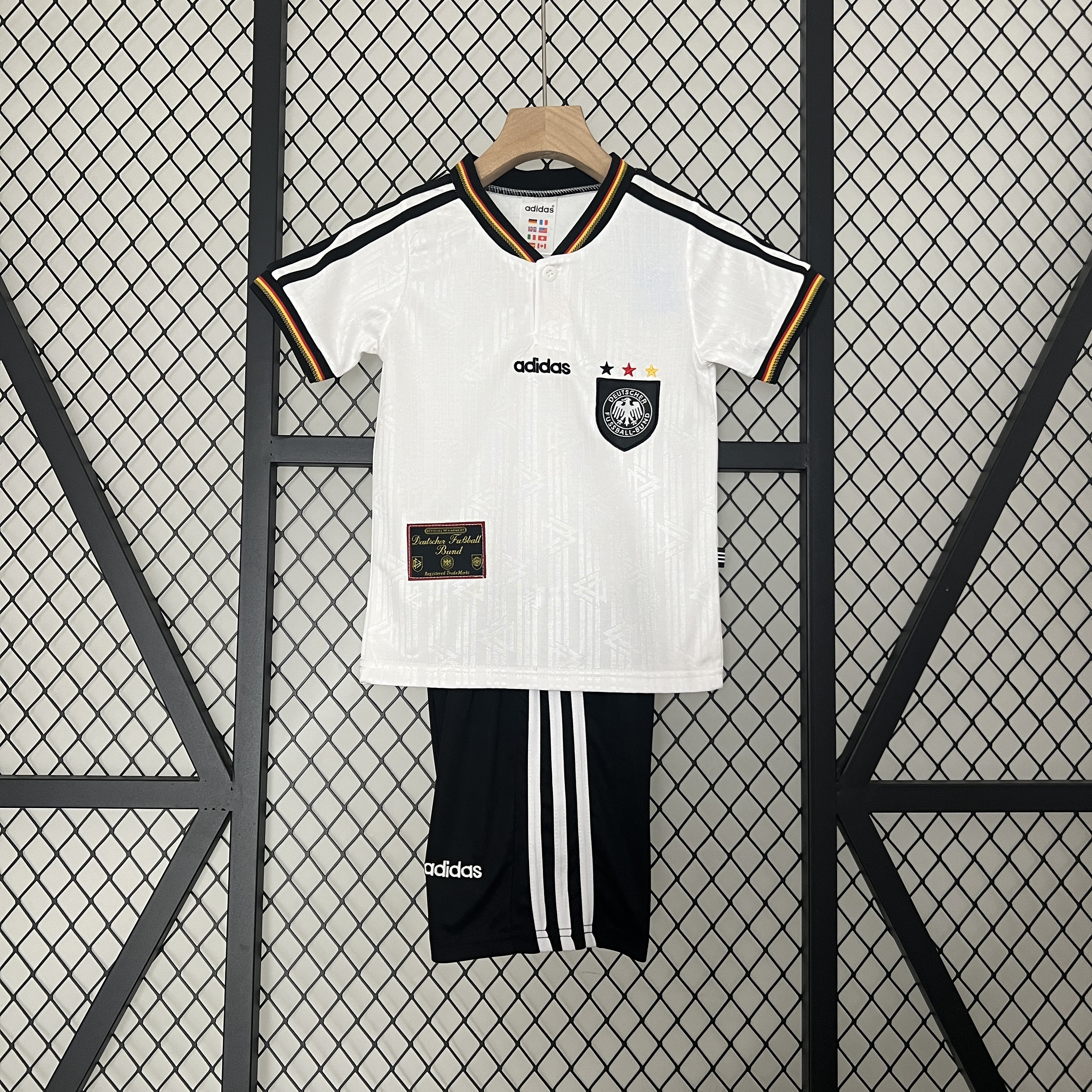 Retro Germany 1996 Home Stadium Kids Kit - ManixJersey