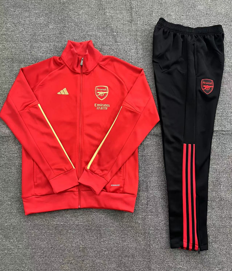 Arsenal 23-24 Kids Jacket Training Tracksuit - Red - ManixJersey