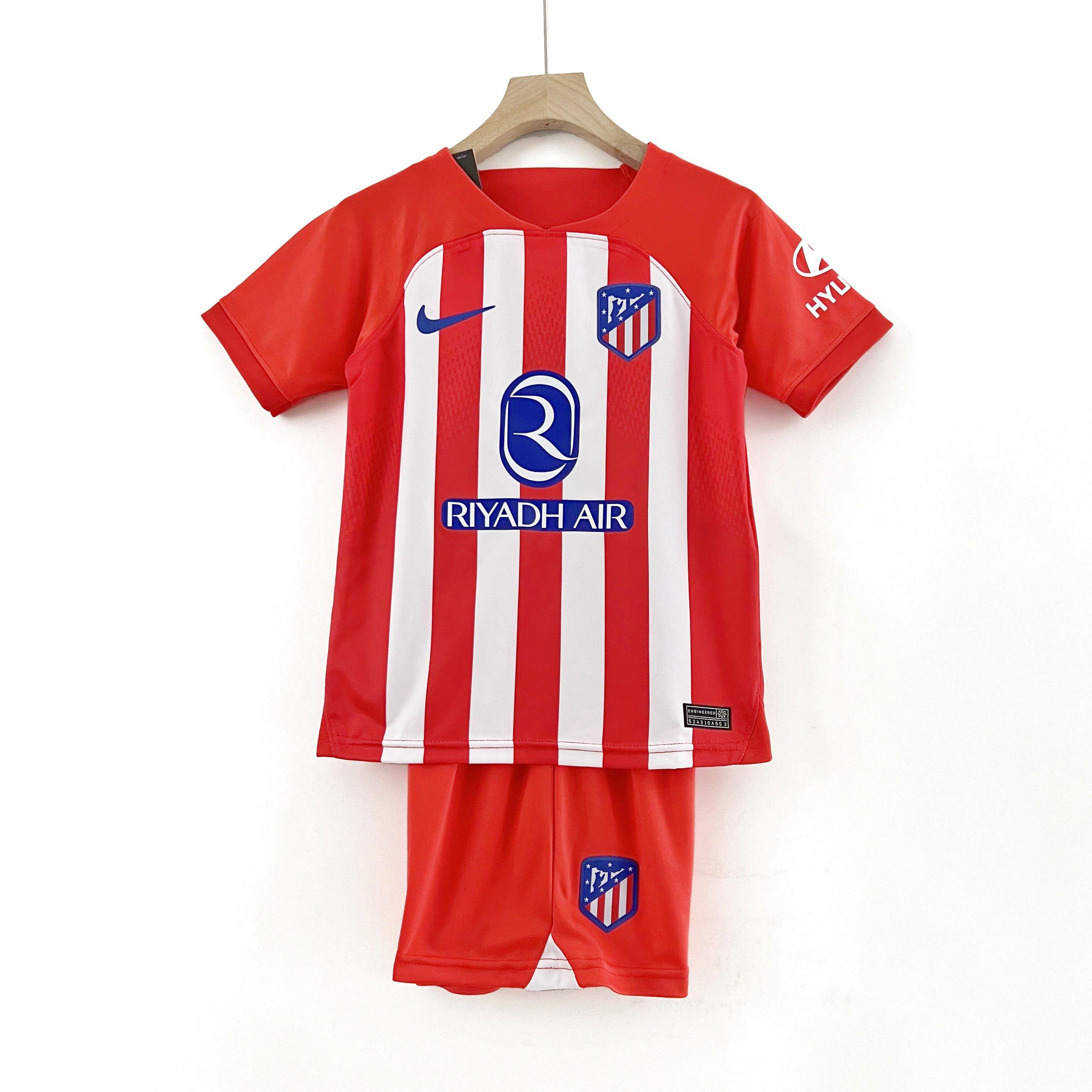 Atletico Madrid 23-24 Home Kids Kit - ManixJersey