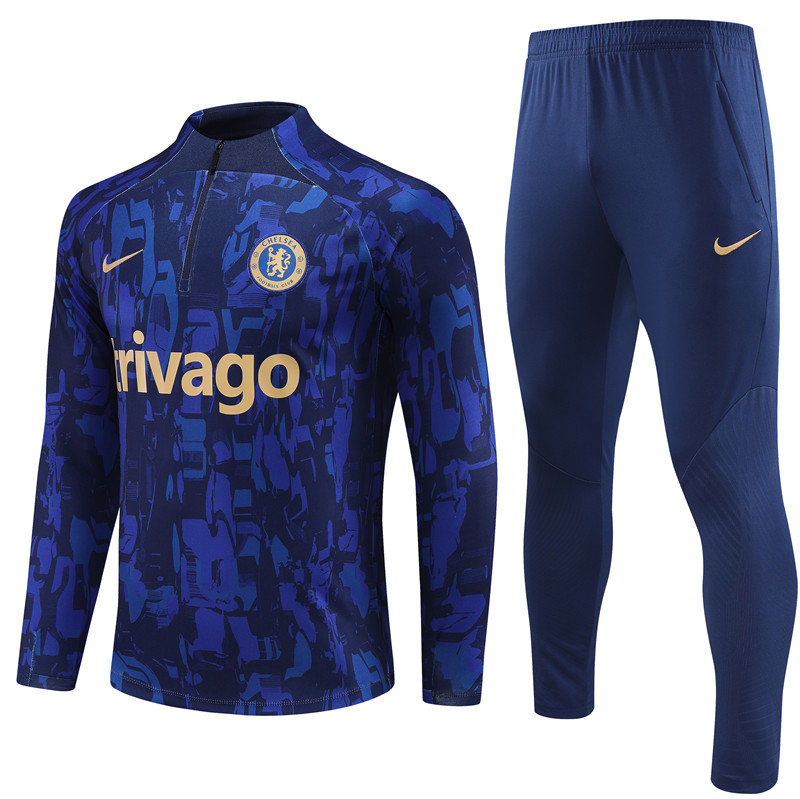 Che 23-24 Long Sleeve Training Set -Blue Camouflage - ManixJersey