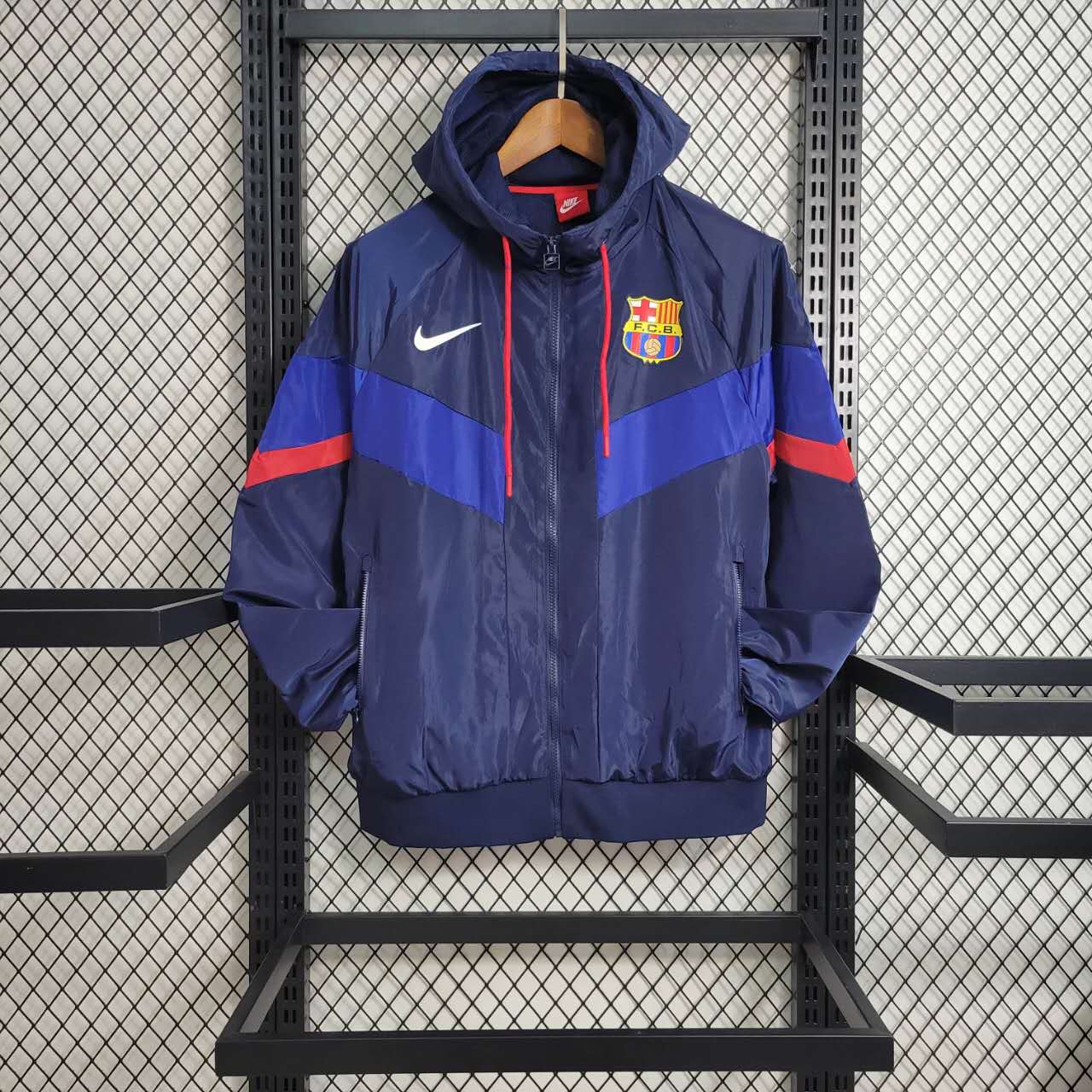 B.A.R.S.A 23-24 Player Windbreaker Jacket - Blue - ManixJersey