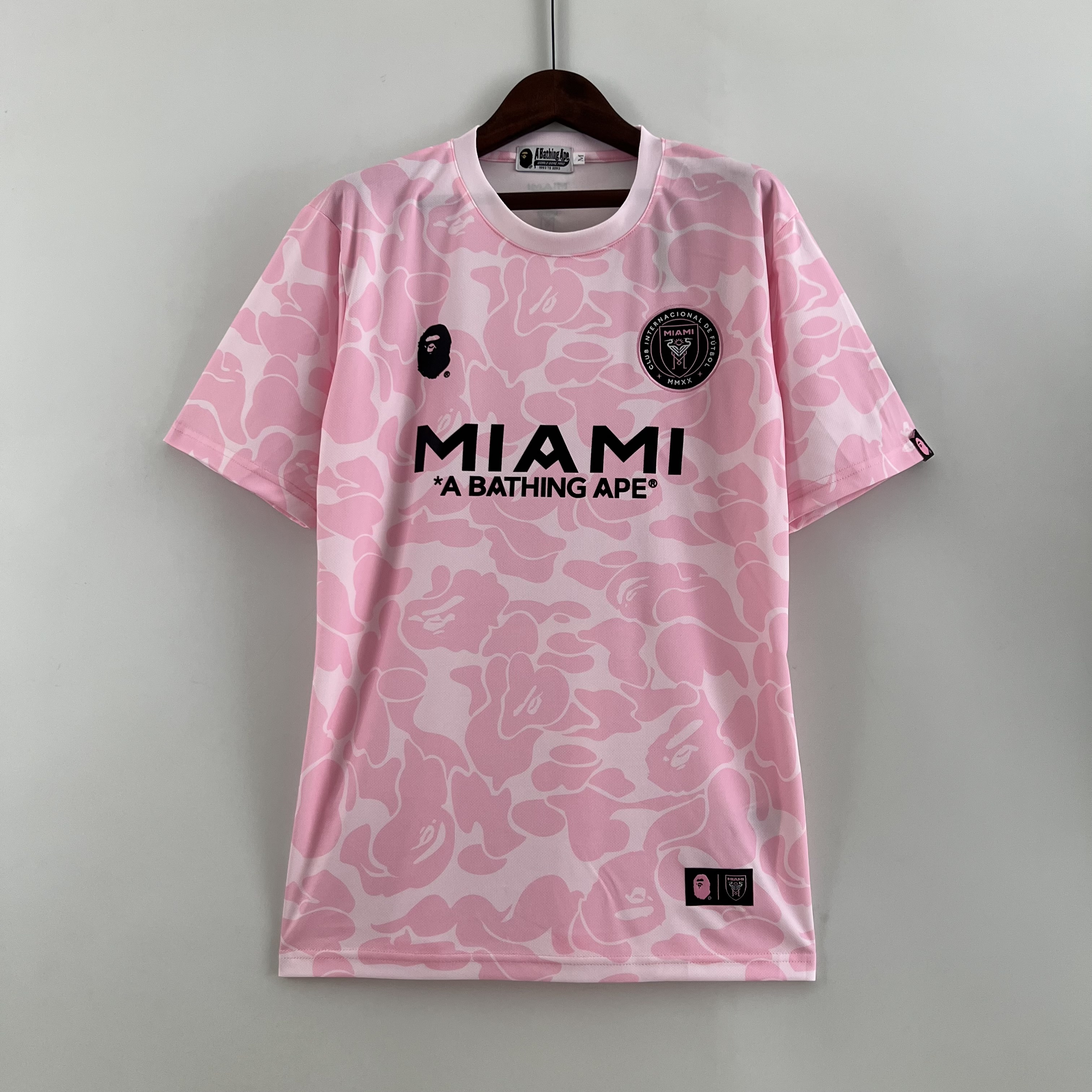 INT M.A.M x A.P.E 23-24 Pink Special Edition Jersey - Fans Version - ManixJersey