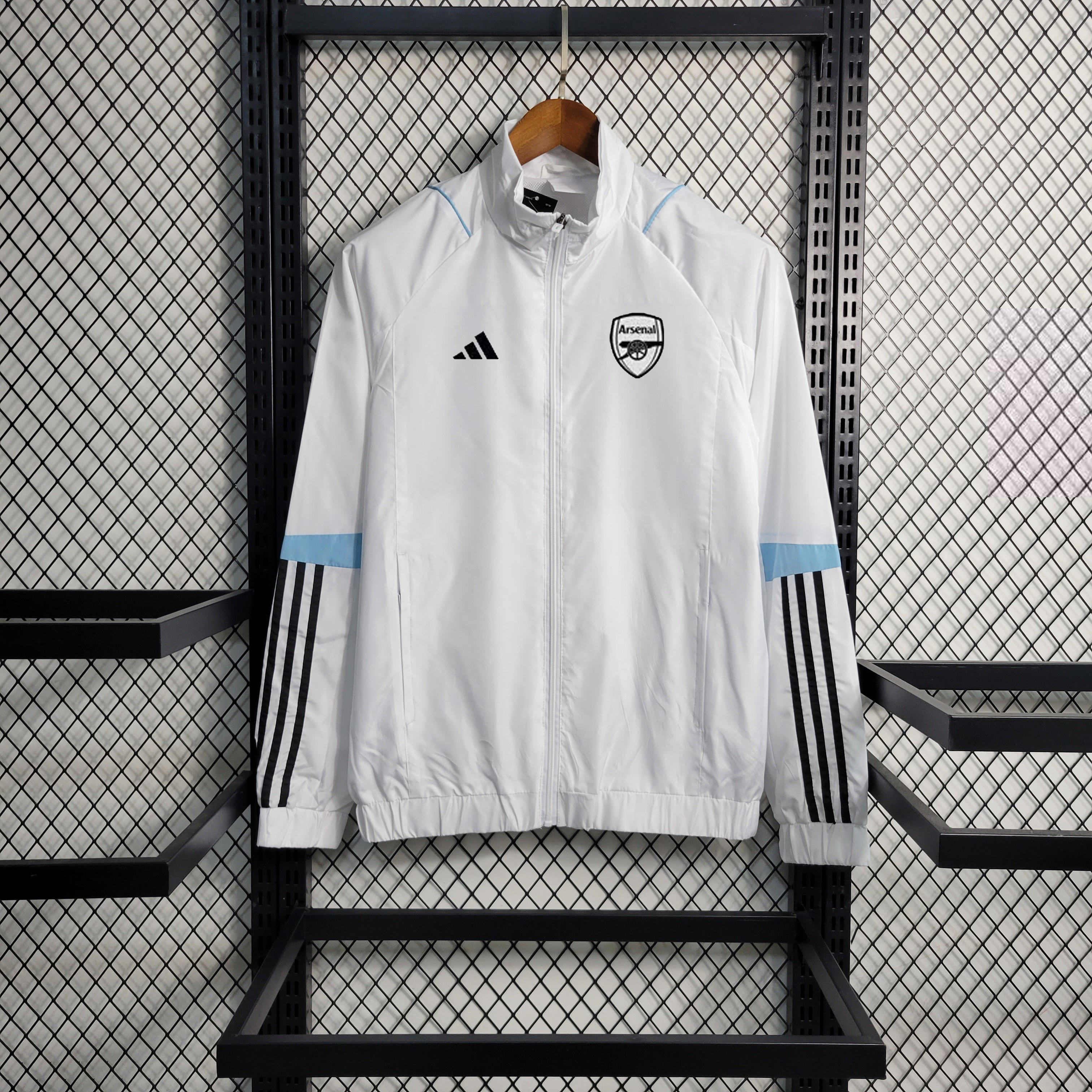 23-24 Arsenal White Windbreaker S-XXL - ManixJersey