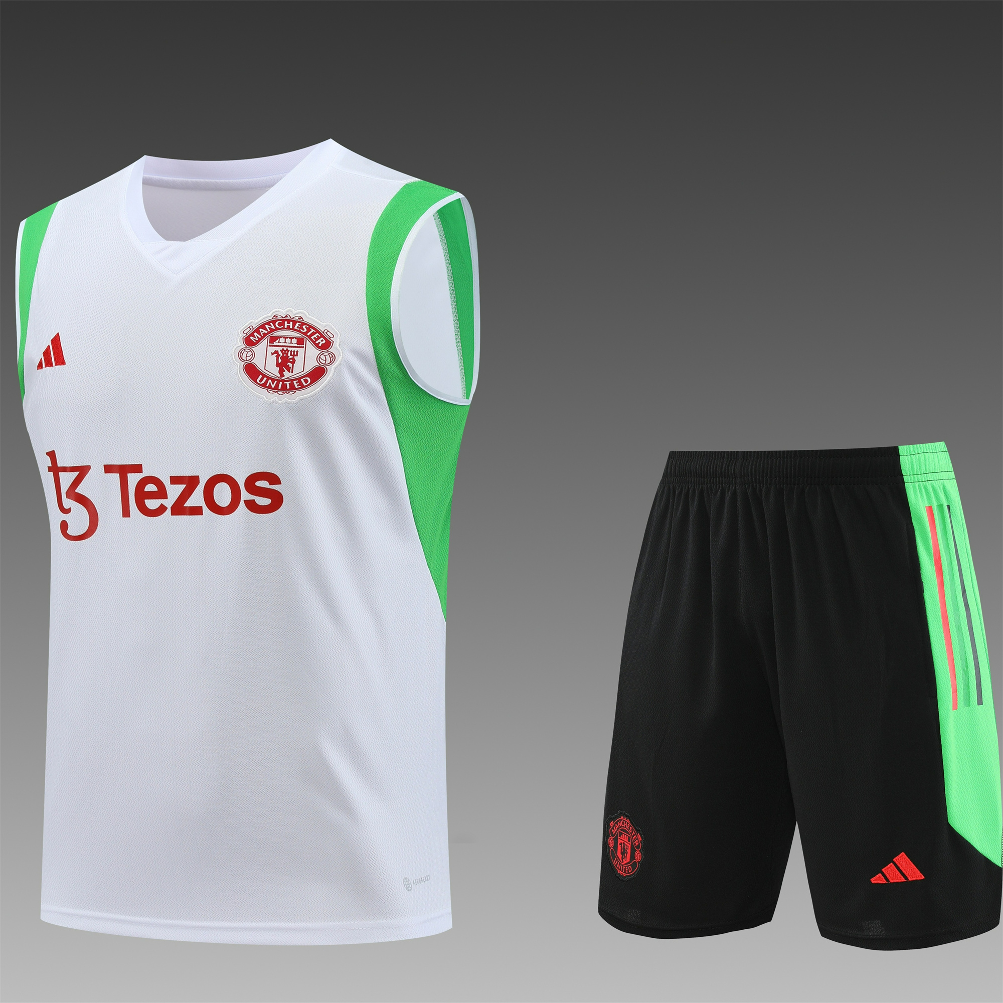 Manchester United 23-24 Vest Training Set White - ManixJersey