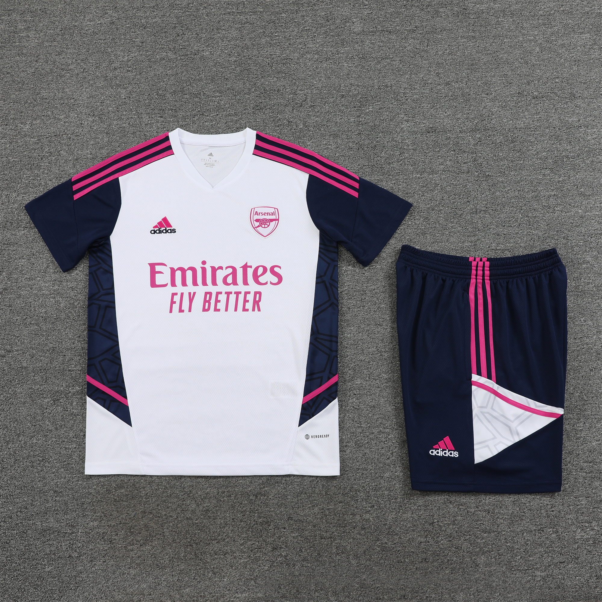 Arsenal 23-24 Short-Sleeve Training Set - White - ManixJersey