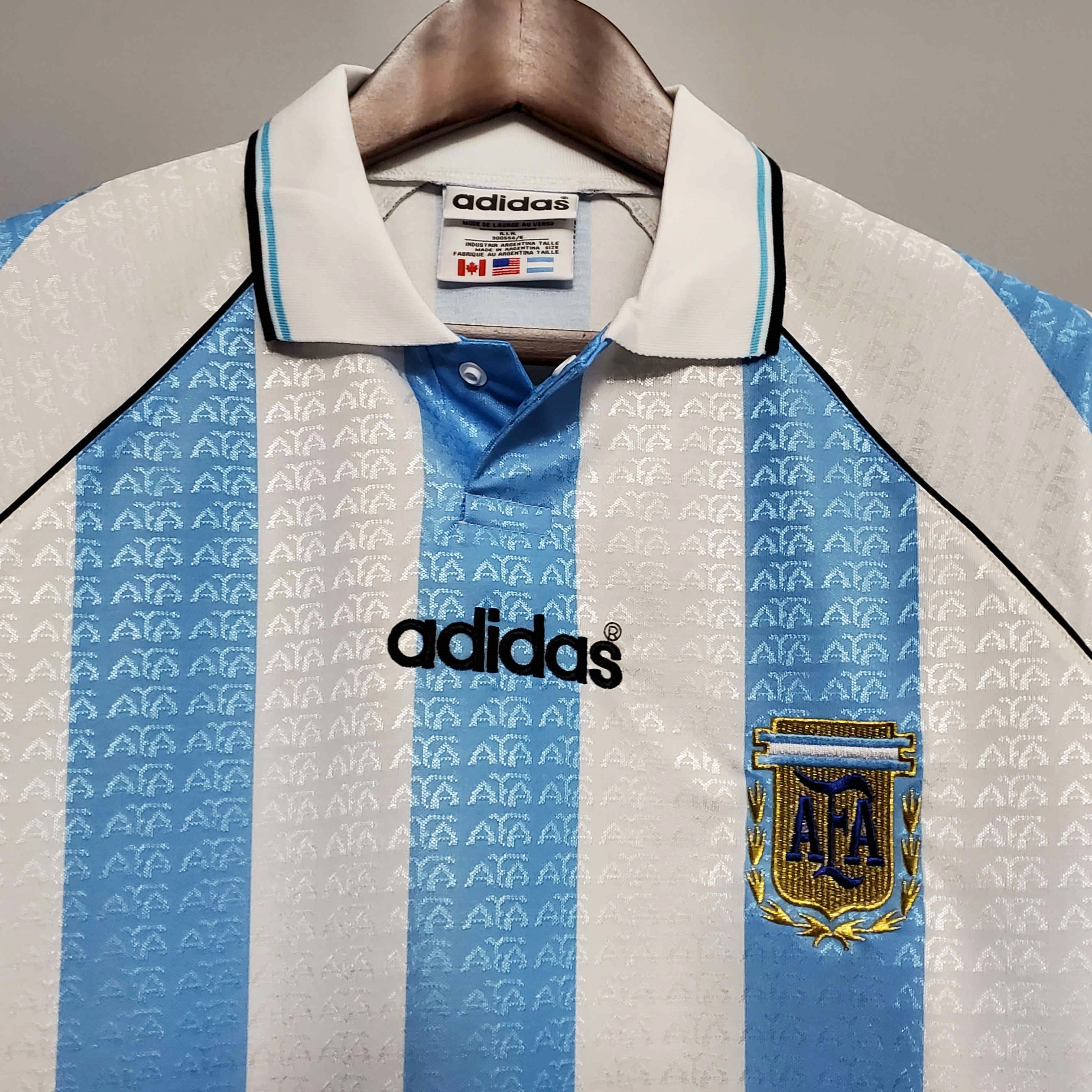 Retro Argentina 1997 Home Stadium Jersey - ManixJersey