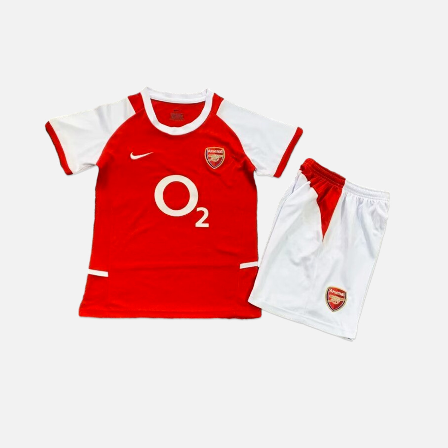 Retro Arsenal 2002-04 Home Stadium Kids Kit - ManixJersey