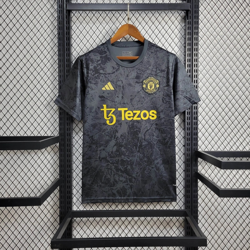 Manchester United 23-24 Black Pre-match Jersey - Fans Version - ManixJersey