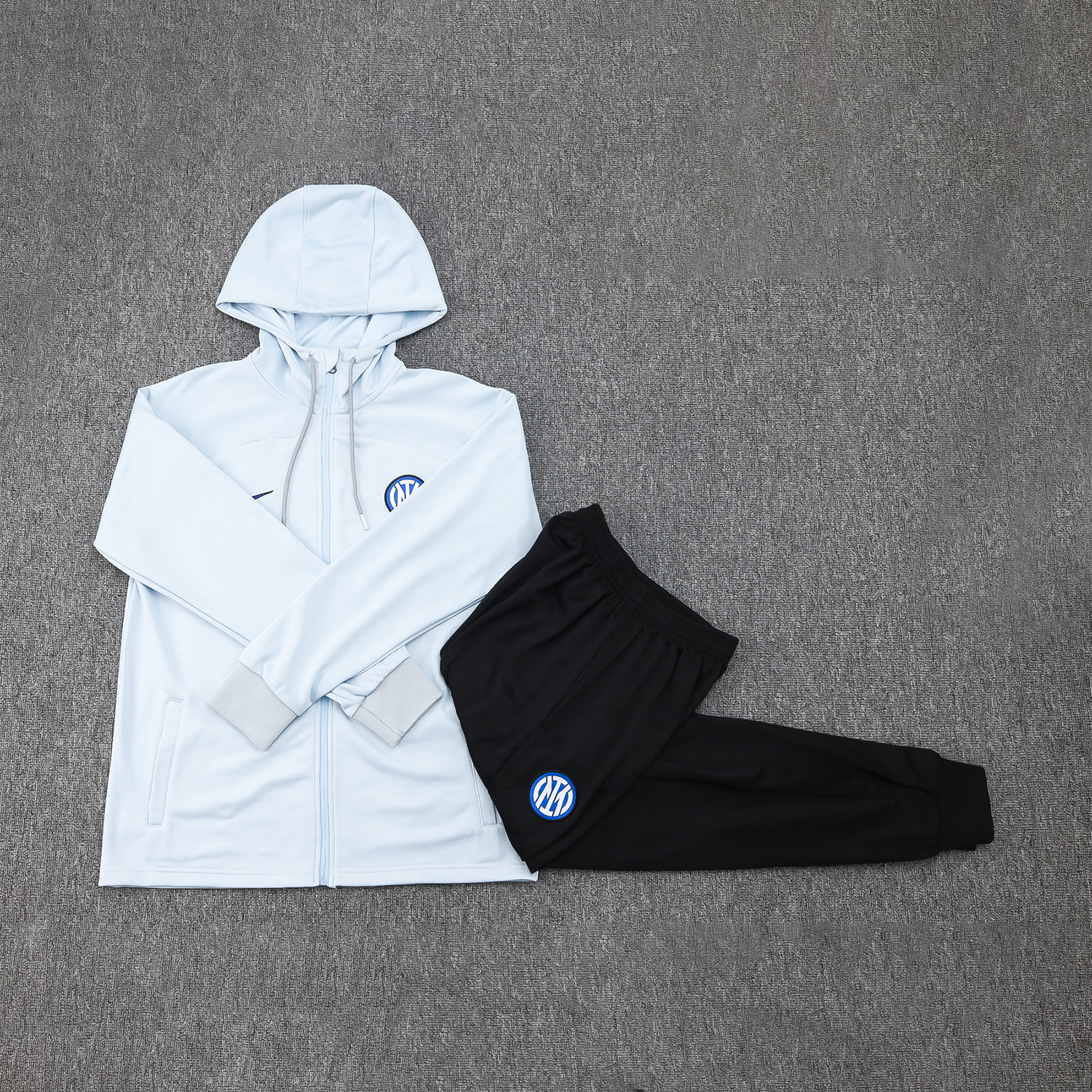Inter Milan 23-24 Men's Training Hoodie + Pants - Light Blue - ManixJersey