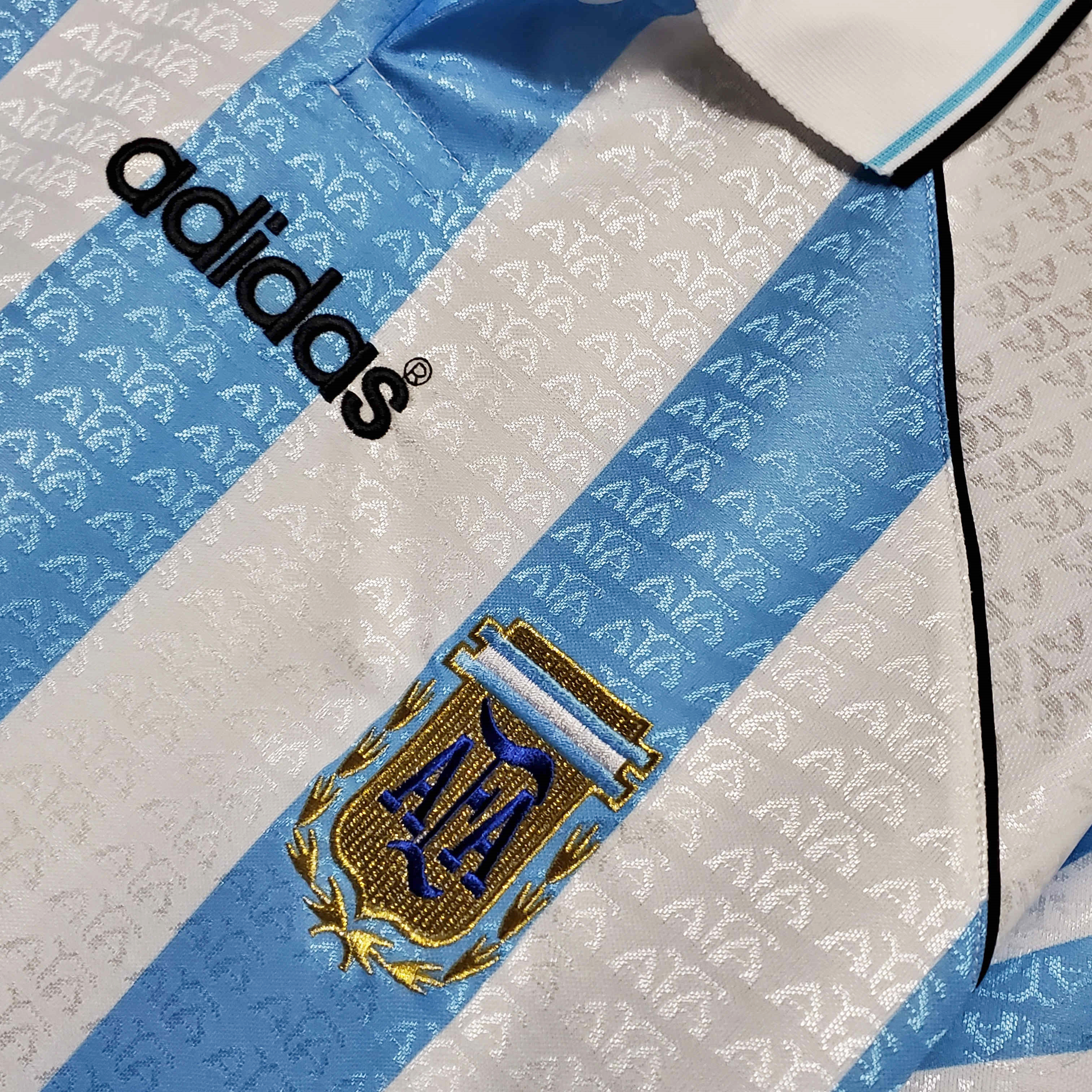 Retro Argentina 1997 Home Stadium Jersey - ManixJersey