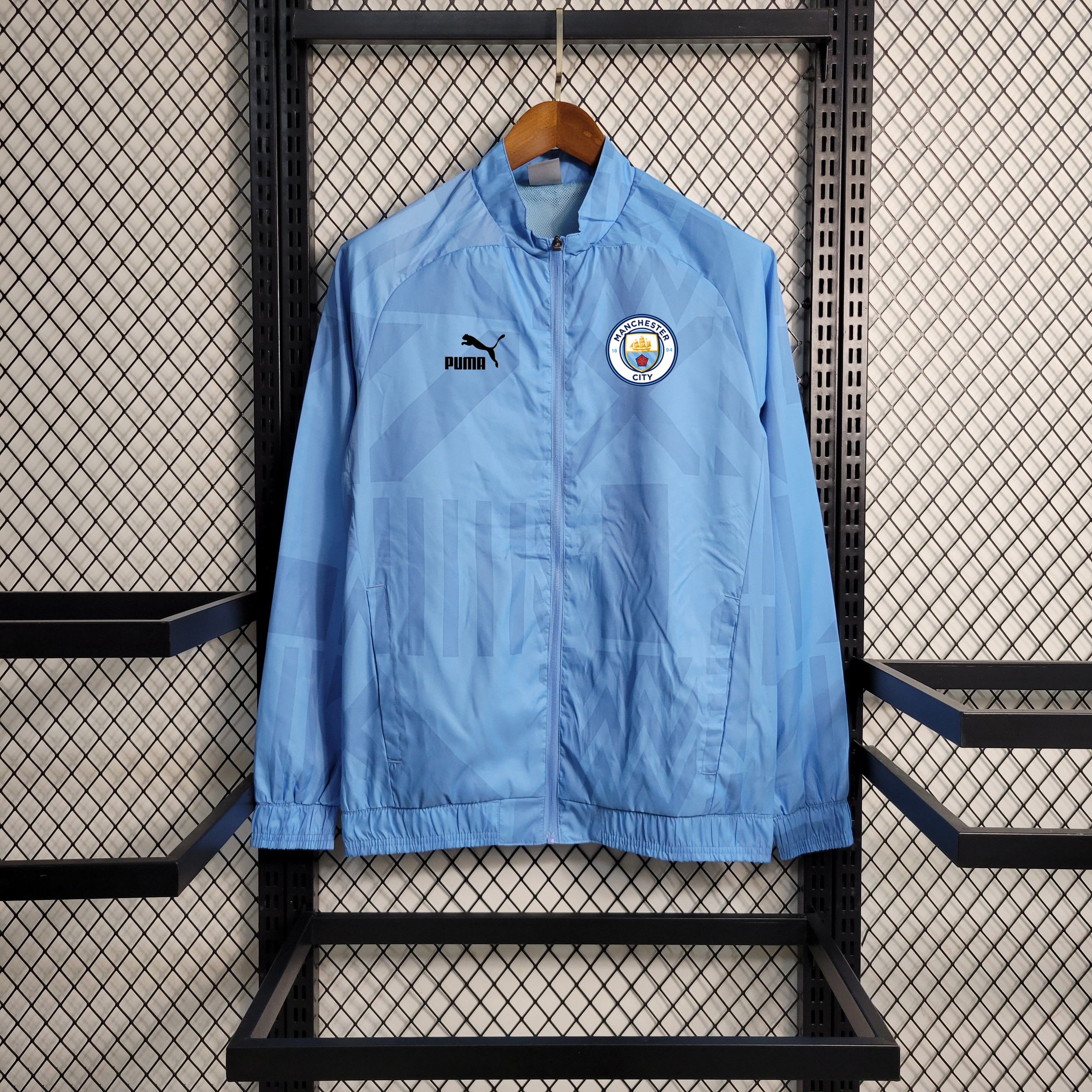 23-24 Manchester City Blue Windbreaker S-XXL - ManixJersey