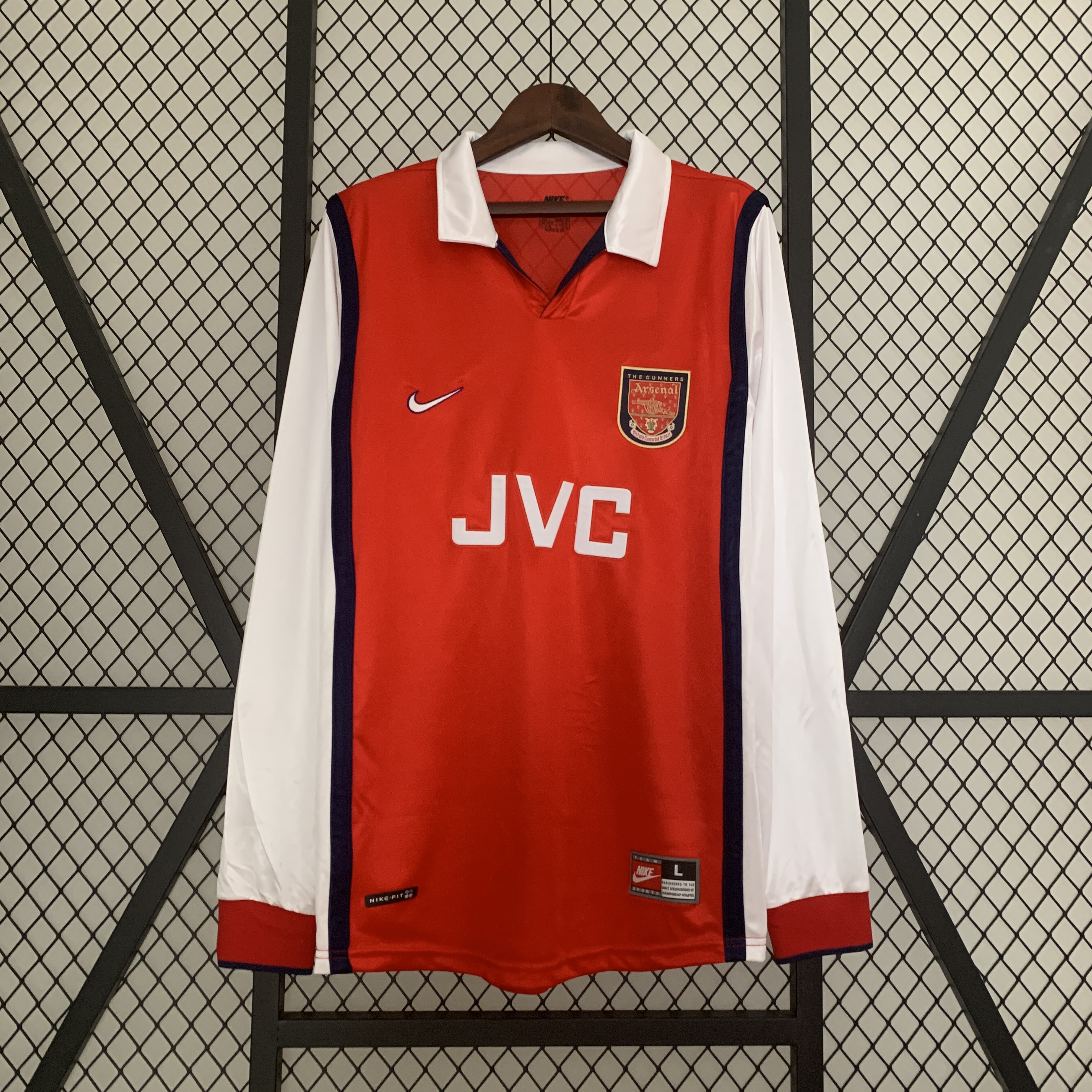 Arsenal Retro 98-99 Home Long Sleeve Jersey - ManixJersey