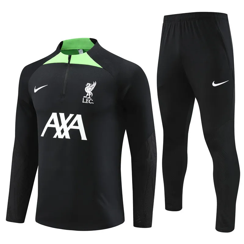 23-24 Liverpool Black Fas version Training suit - ManixJersey