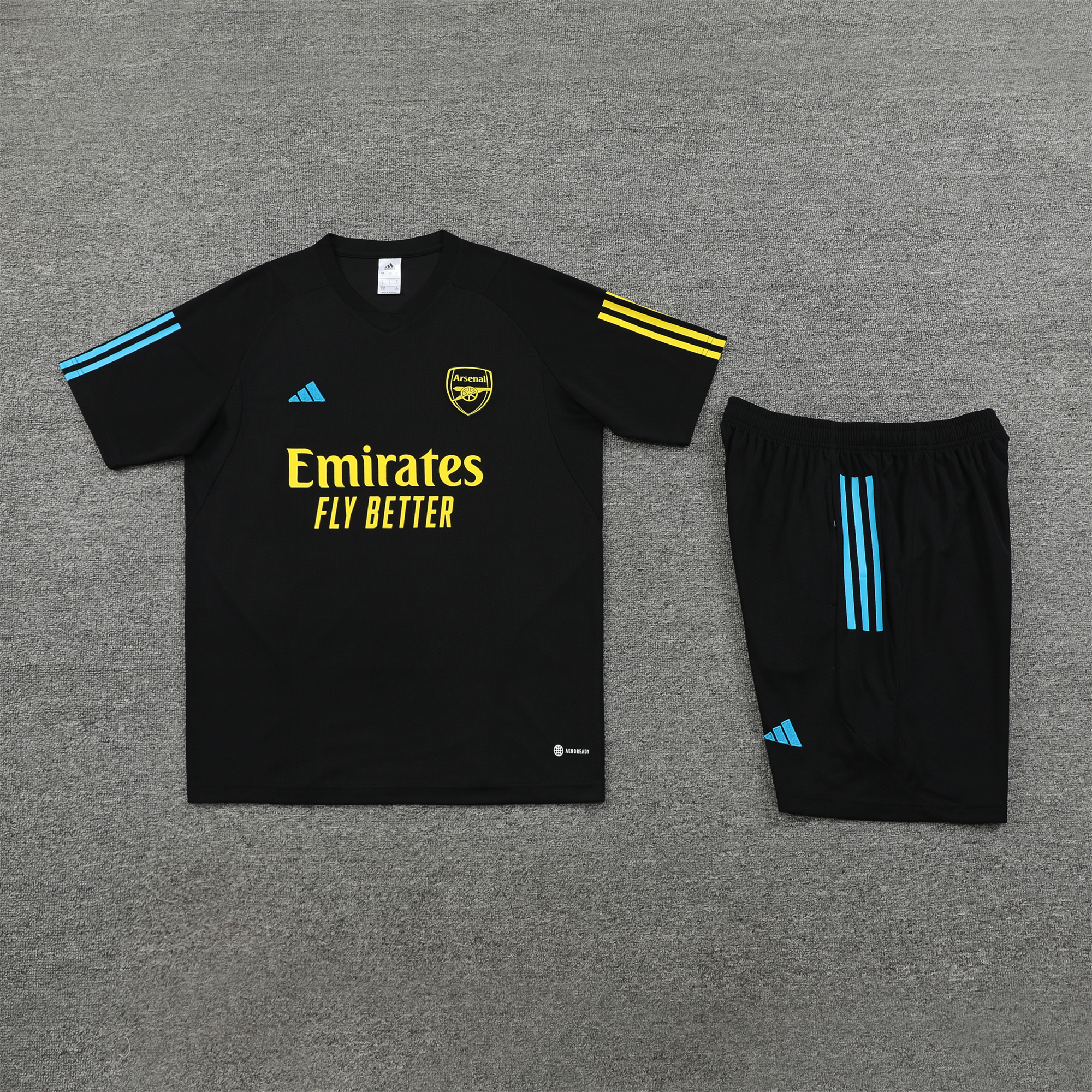 Arsenal 23-24 Short-Sleeve Training Set - Black - ManixJersey