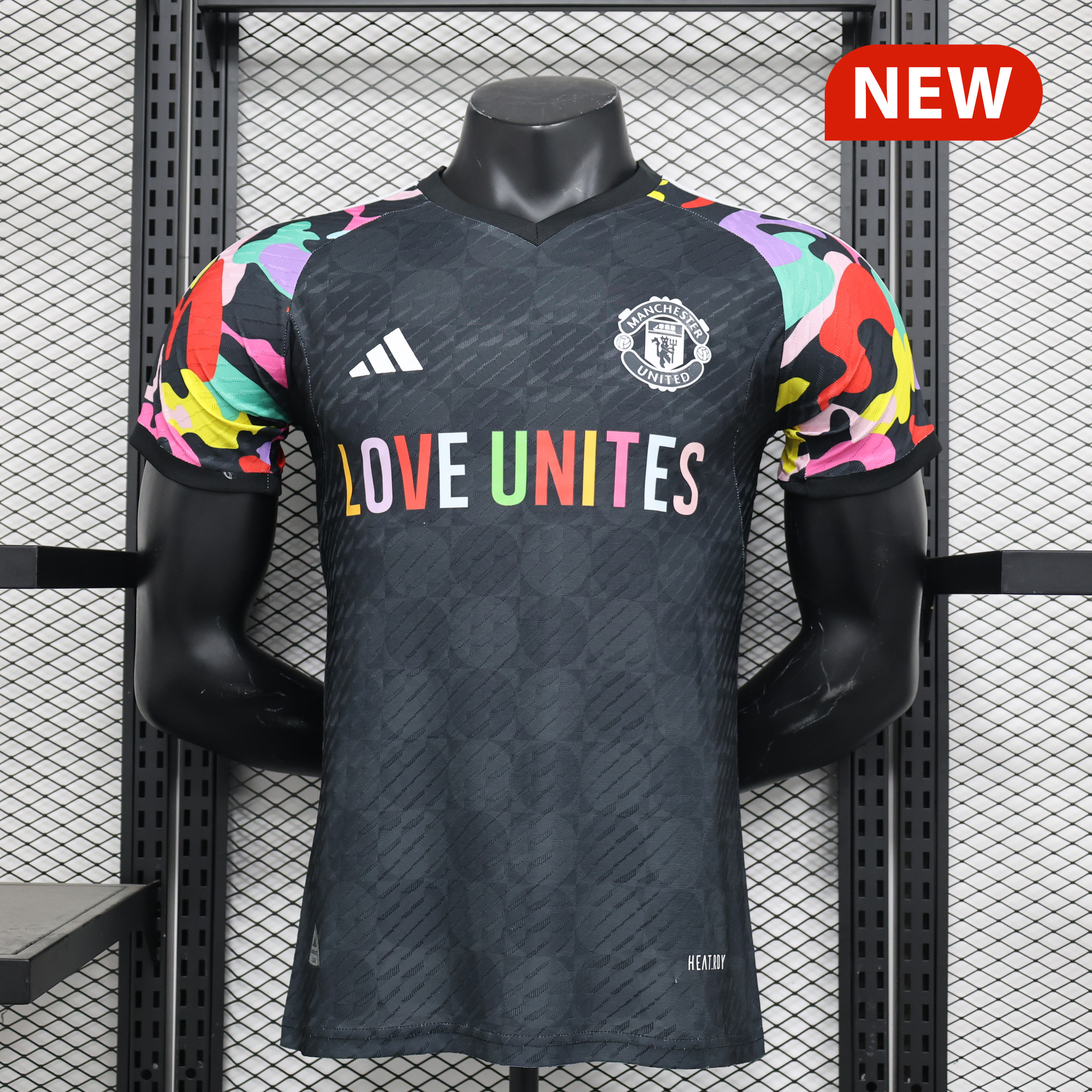 Manchester United 23-24 LOVE UNITES Pre-match Jersey - Player Version - ManixJersey