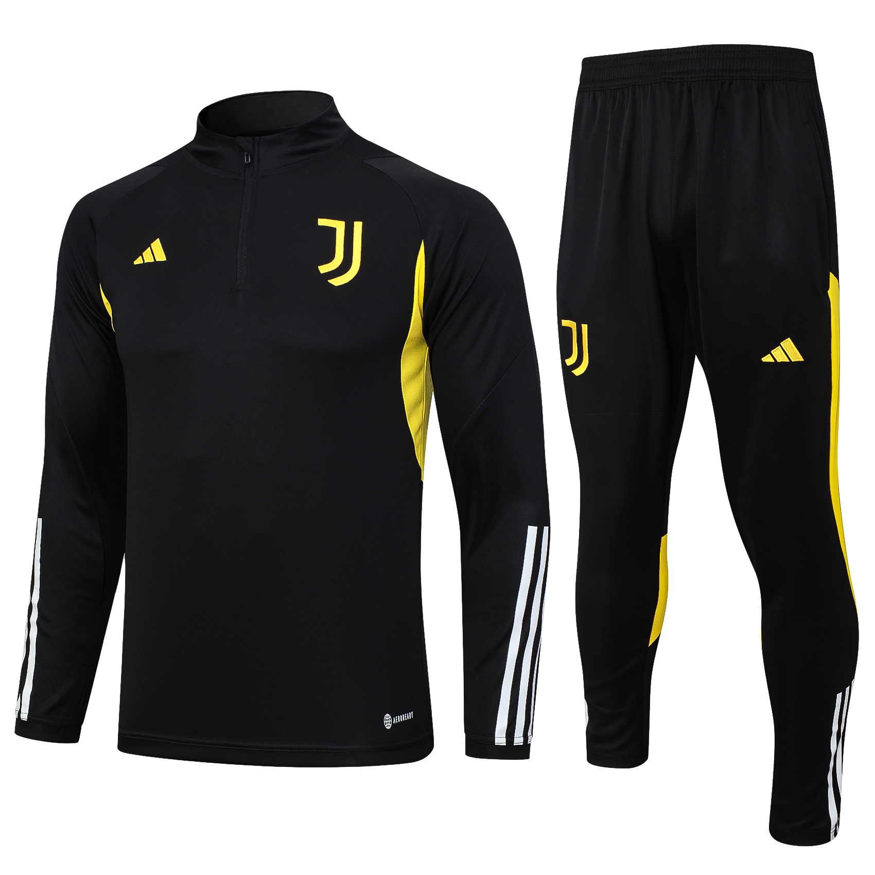 Juventus 23-24 Long Sleeve Training Set -Black - ManixJersey