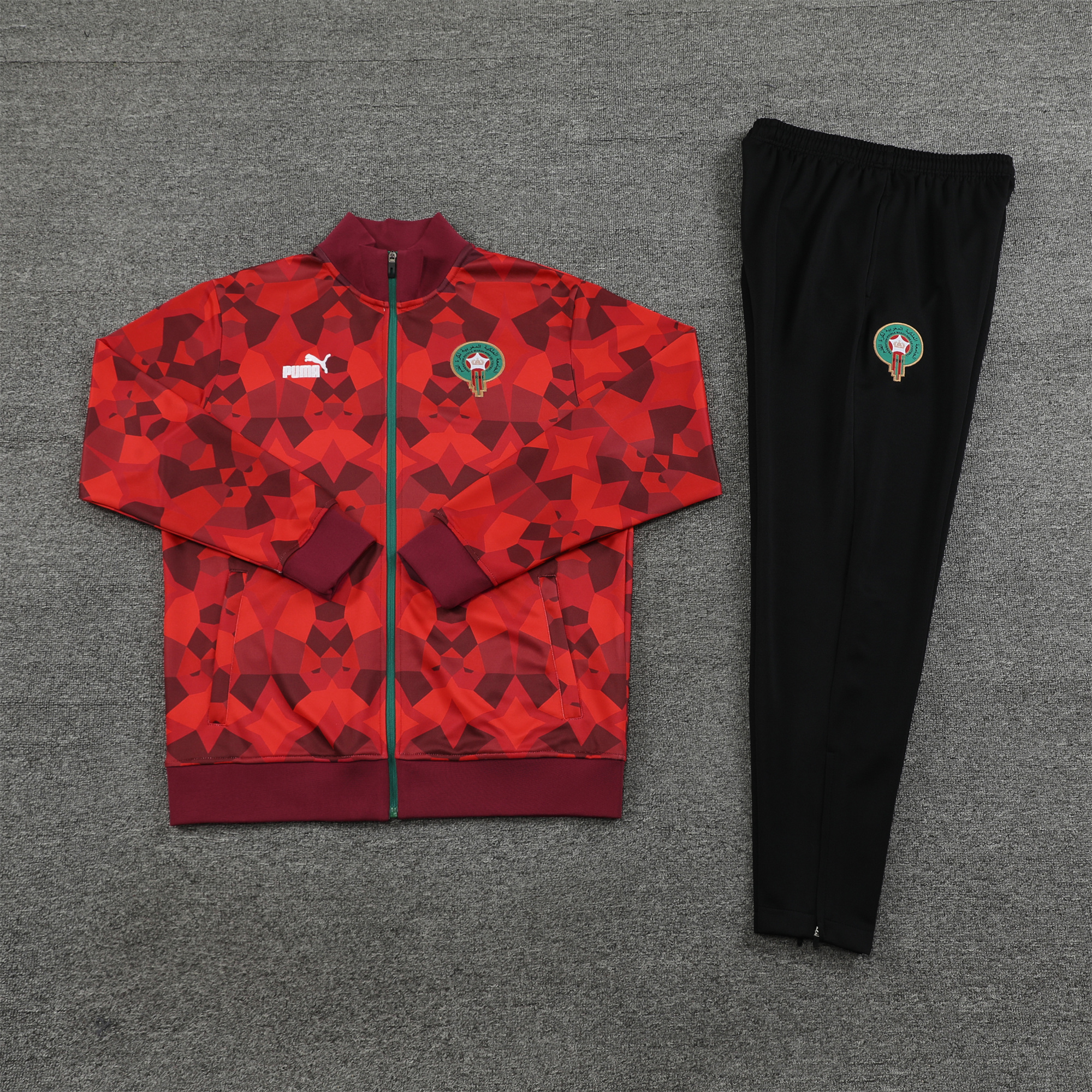 Morocco 23-24 Jacket Training Tracksuit - Red - ManixJersey