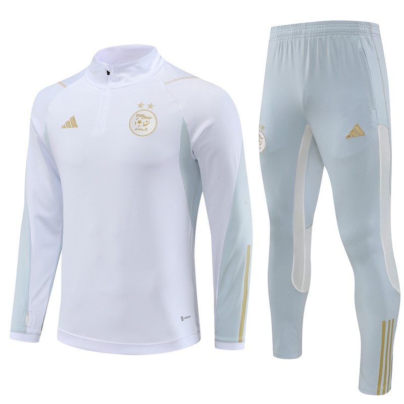 Algeria 23-24 Long Sleeve Training Set -White - ManixJersey