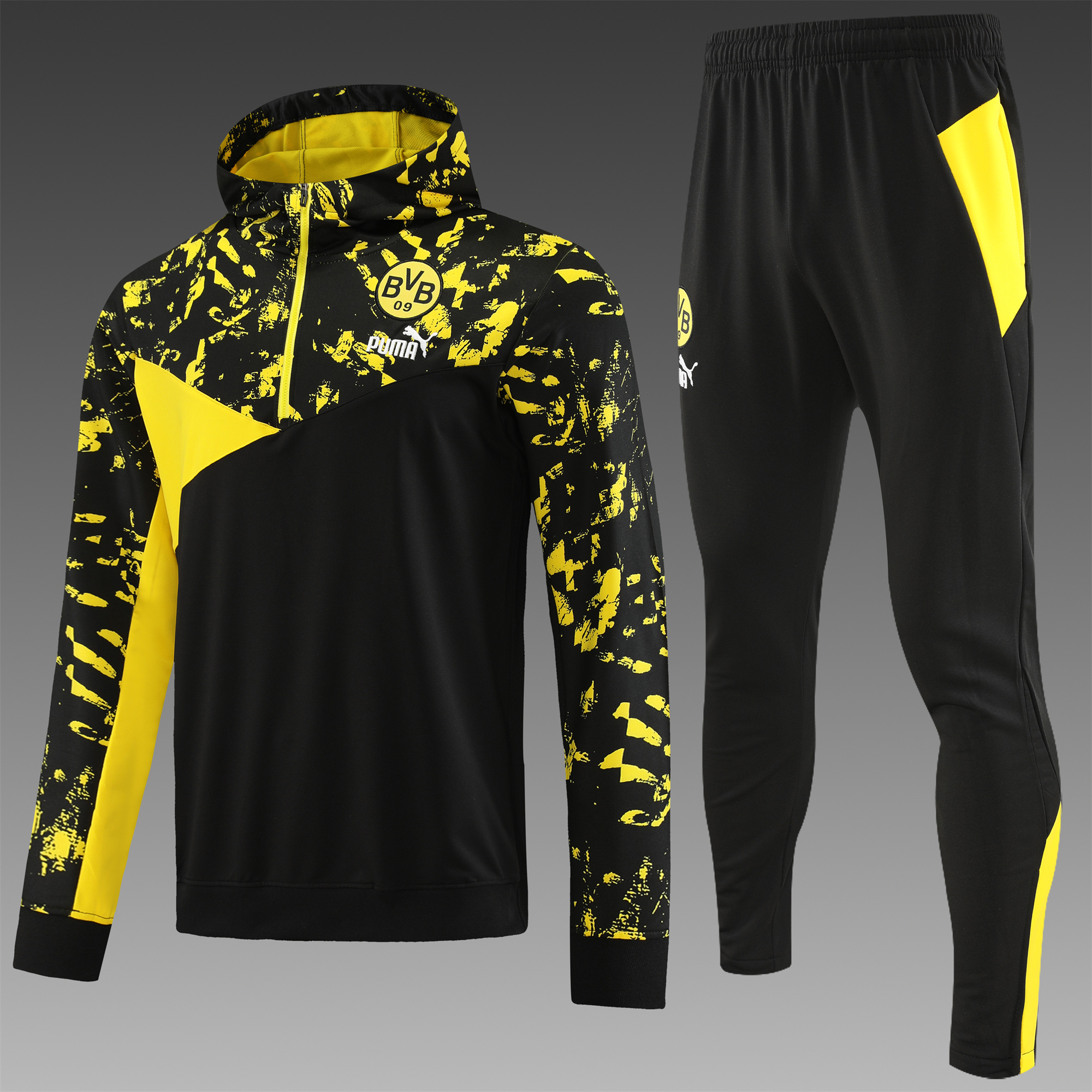 Dortmund 23-24 Men's Training Hoodie + Pants - ManixJersey