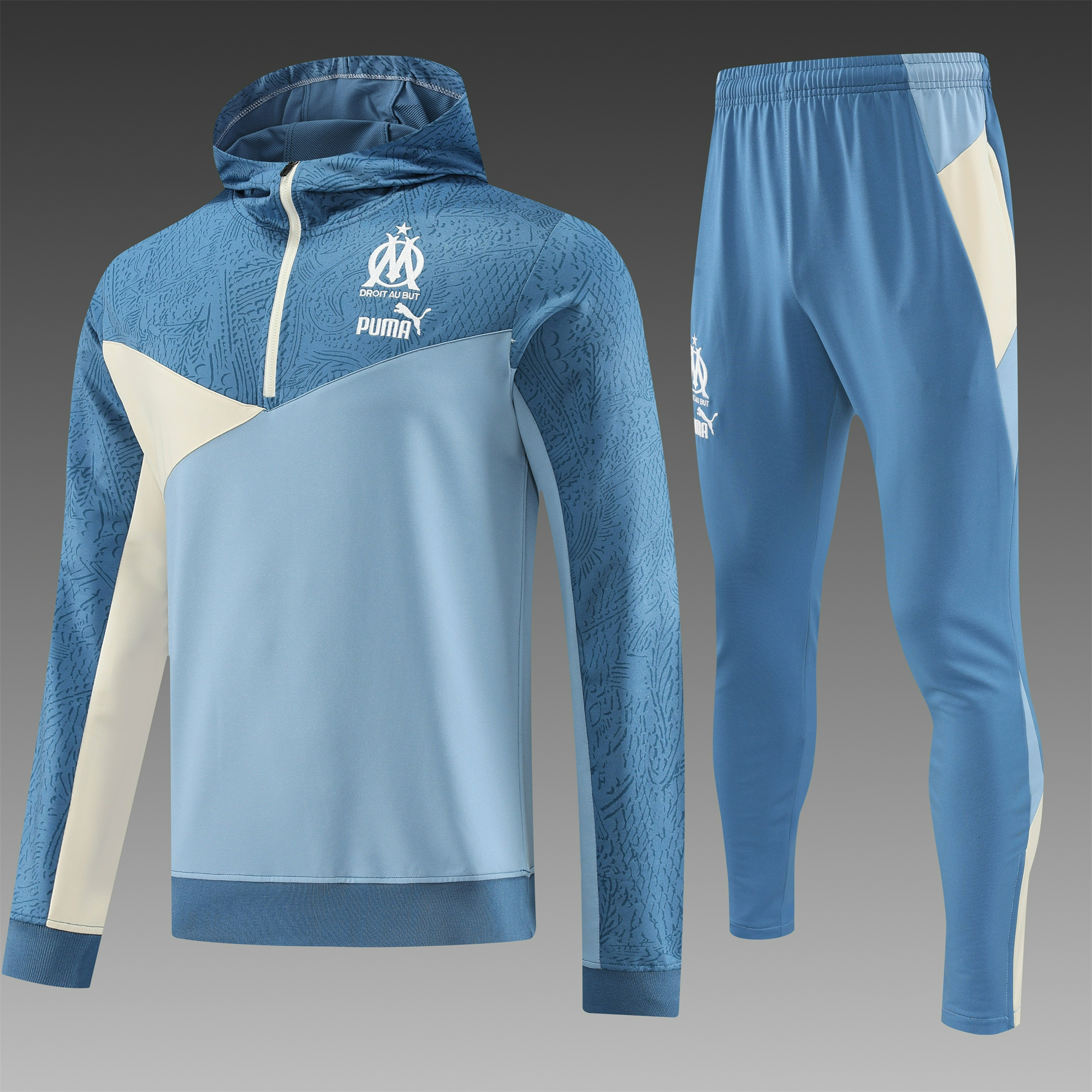 Marseille 23-24 Men's Training Hoodie + Pants - ManixJersey