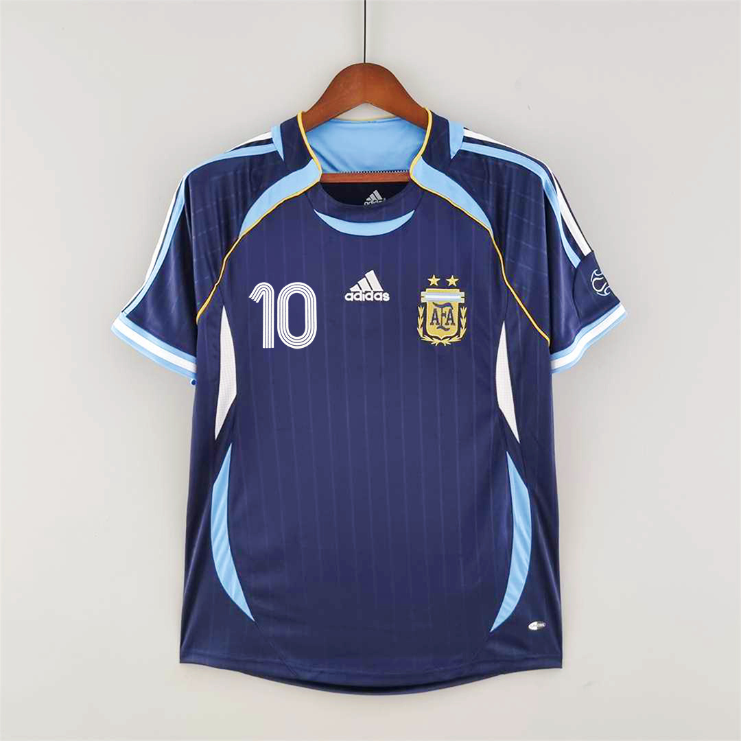 Retro Argentina 2006 Away Stadium Jersey - ManixJersey