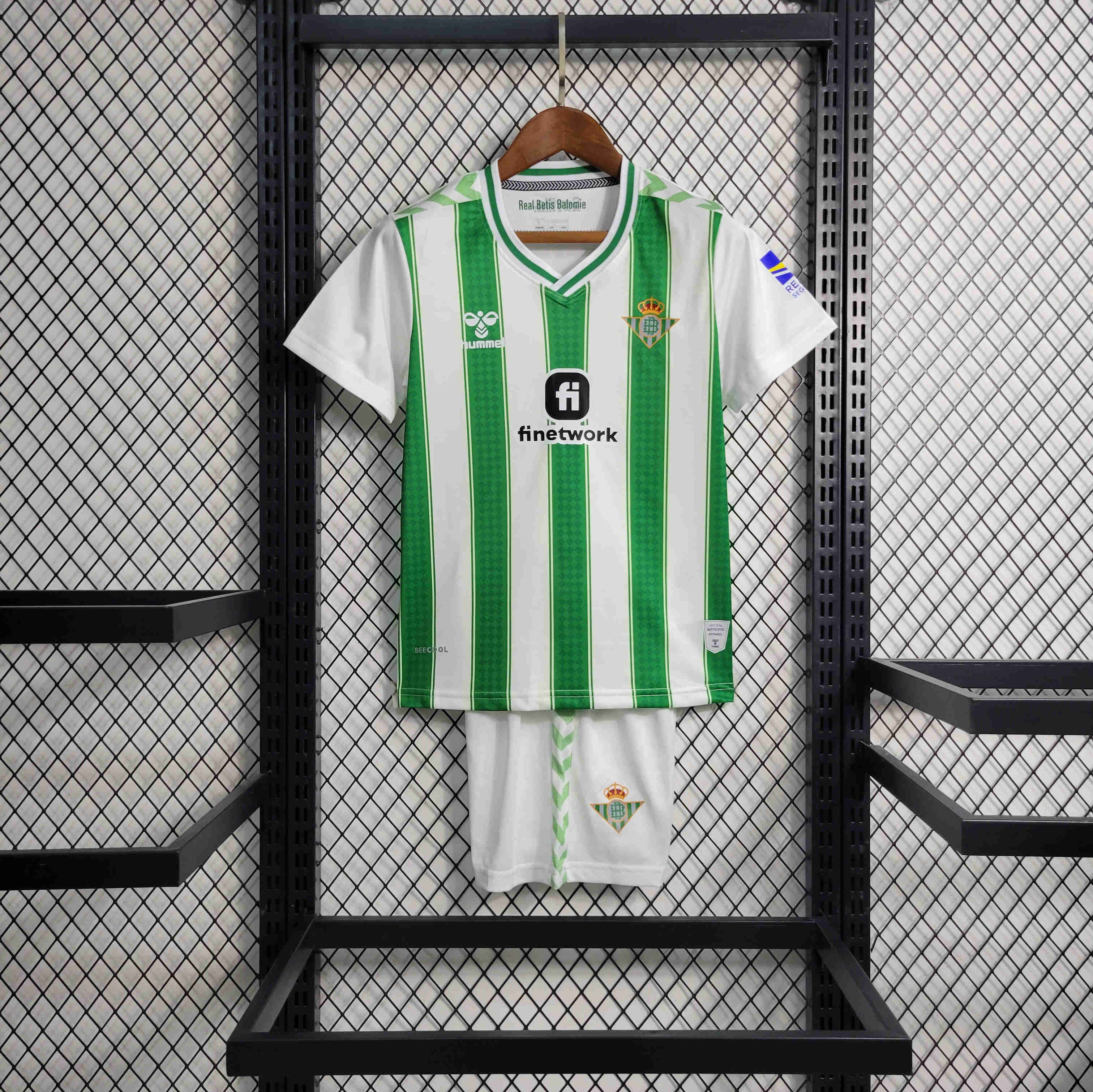 Real Betis 23-24 Home Kids Kit - ManixJersey