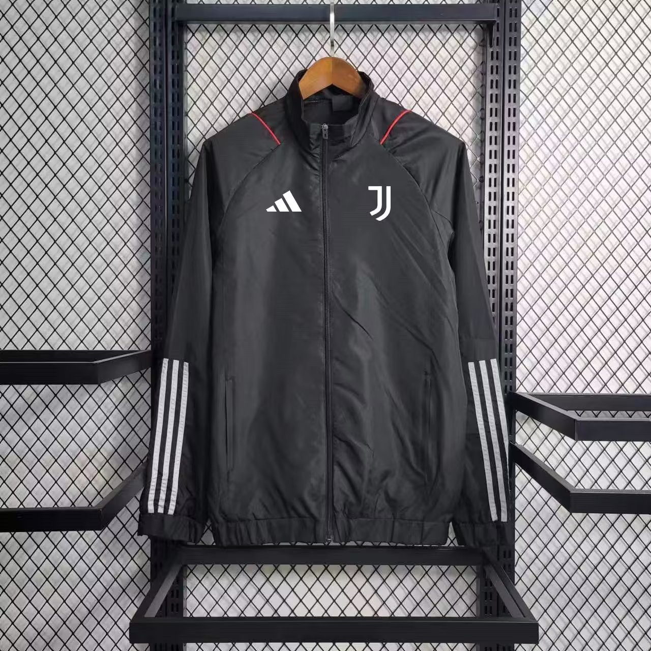 23-24 Juventus Black Windbreaker S-XXL - ManixJersey