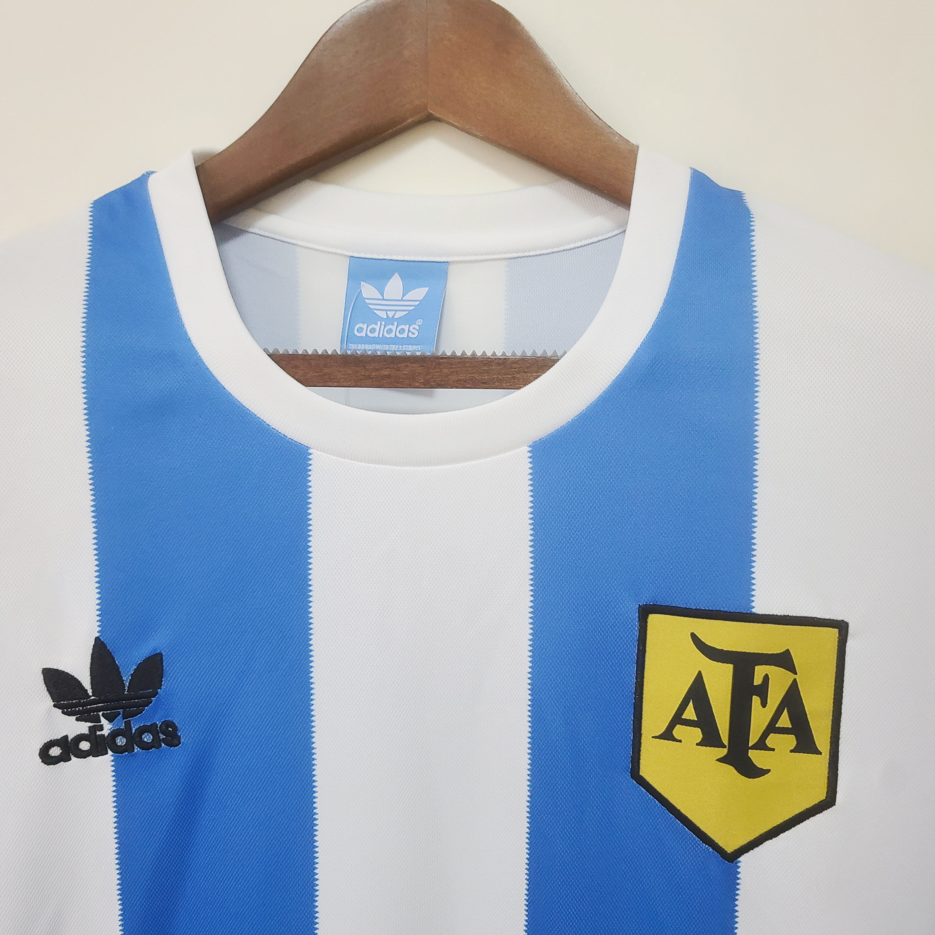 Retro Argentina 1978 Home Stadium Long Sleeve Jersey - ManixJersey