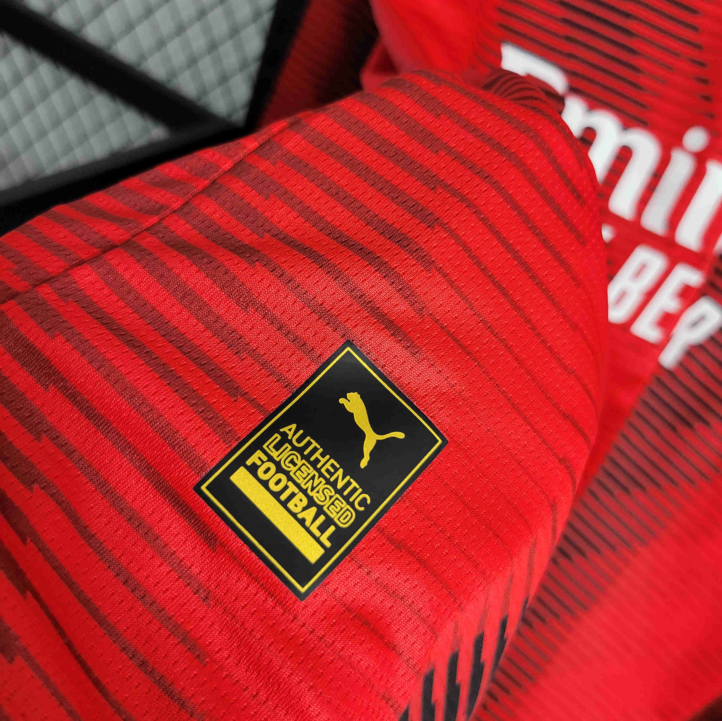 23/24 AC Milan Home Long Sleeve Jersey - Fans Version - ManixJersey