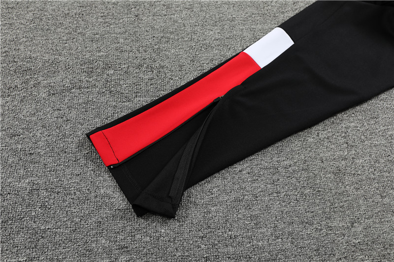 AC Milan 23-24 Kids Long Sleeve Training Set Red and White - ManixJersey