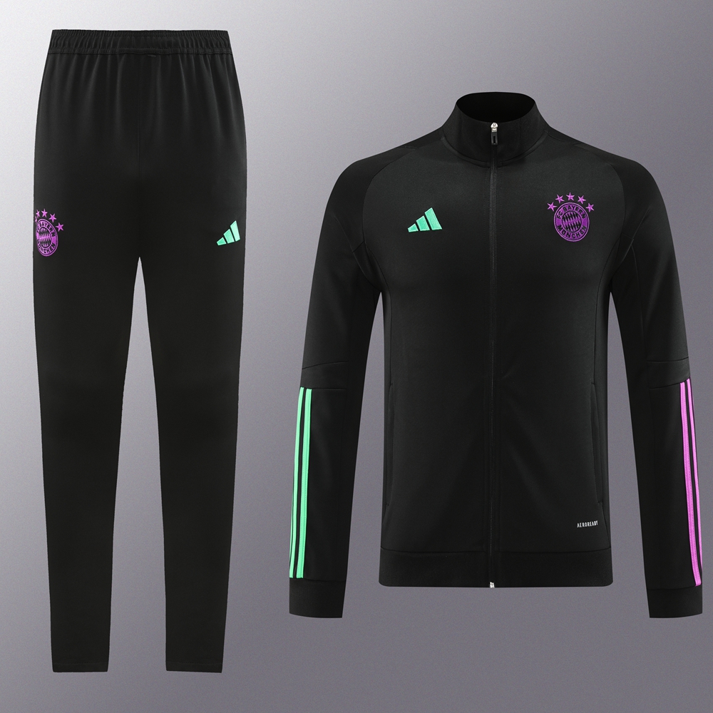 Bayern Munich 23-24 Jacket Training Tracksuit - Black - ManixJersey