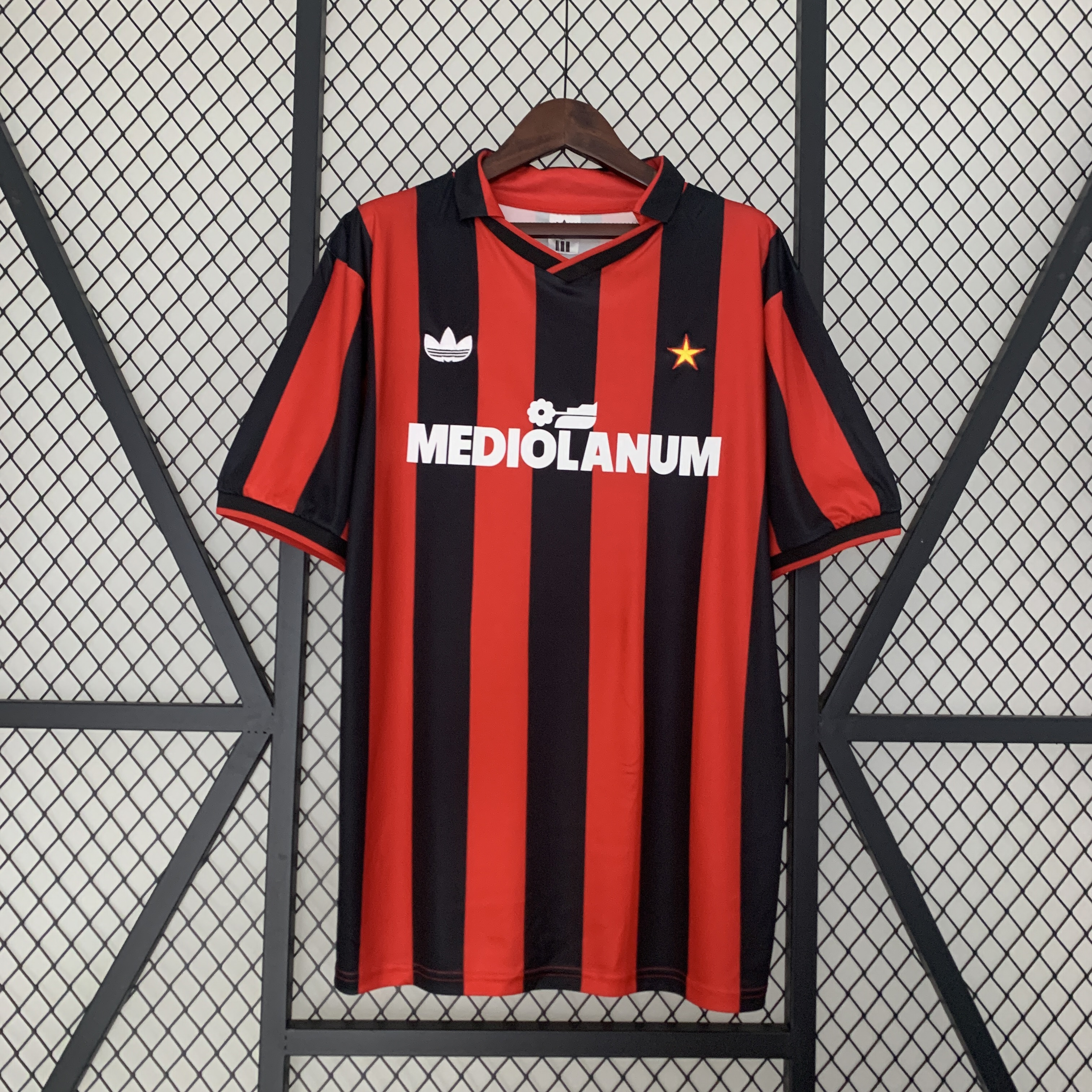 Retro AC Milan 90-91 Home Stadium Jersey - ManixJersey