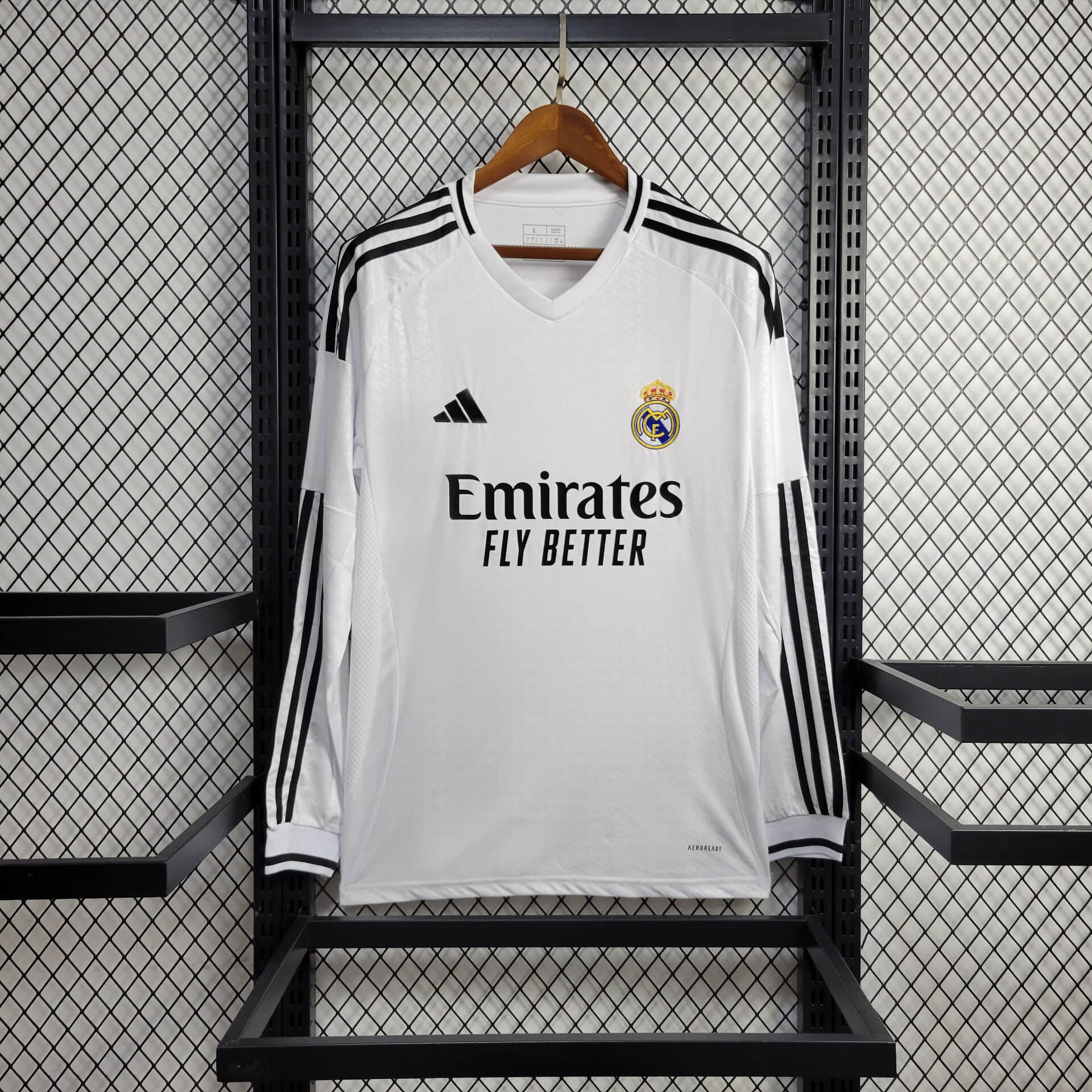 Real Madrid 24-25 Home Long Sleeve Jersey - Fans Version - ManixJersey