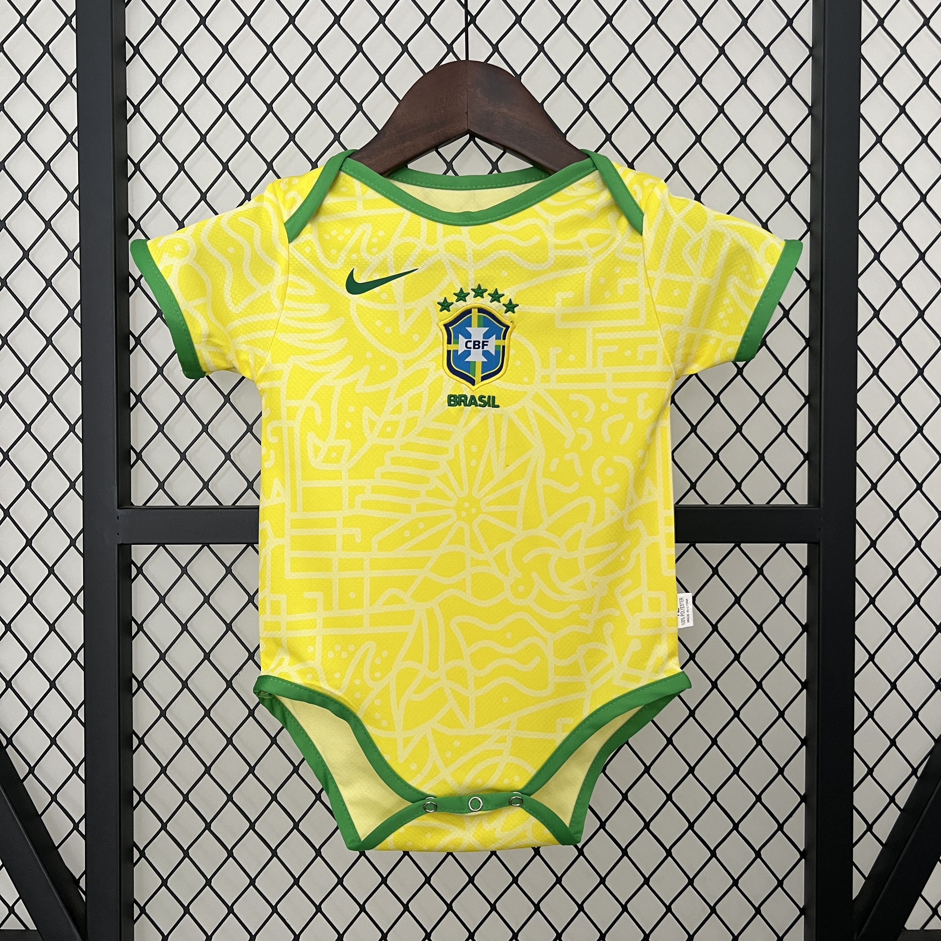 Brazil 2024 Home Baby Crawling Suit - ManixJersey