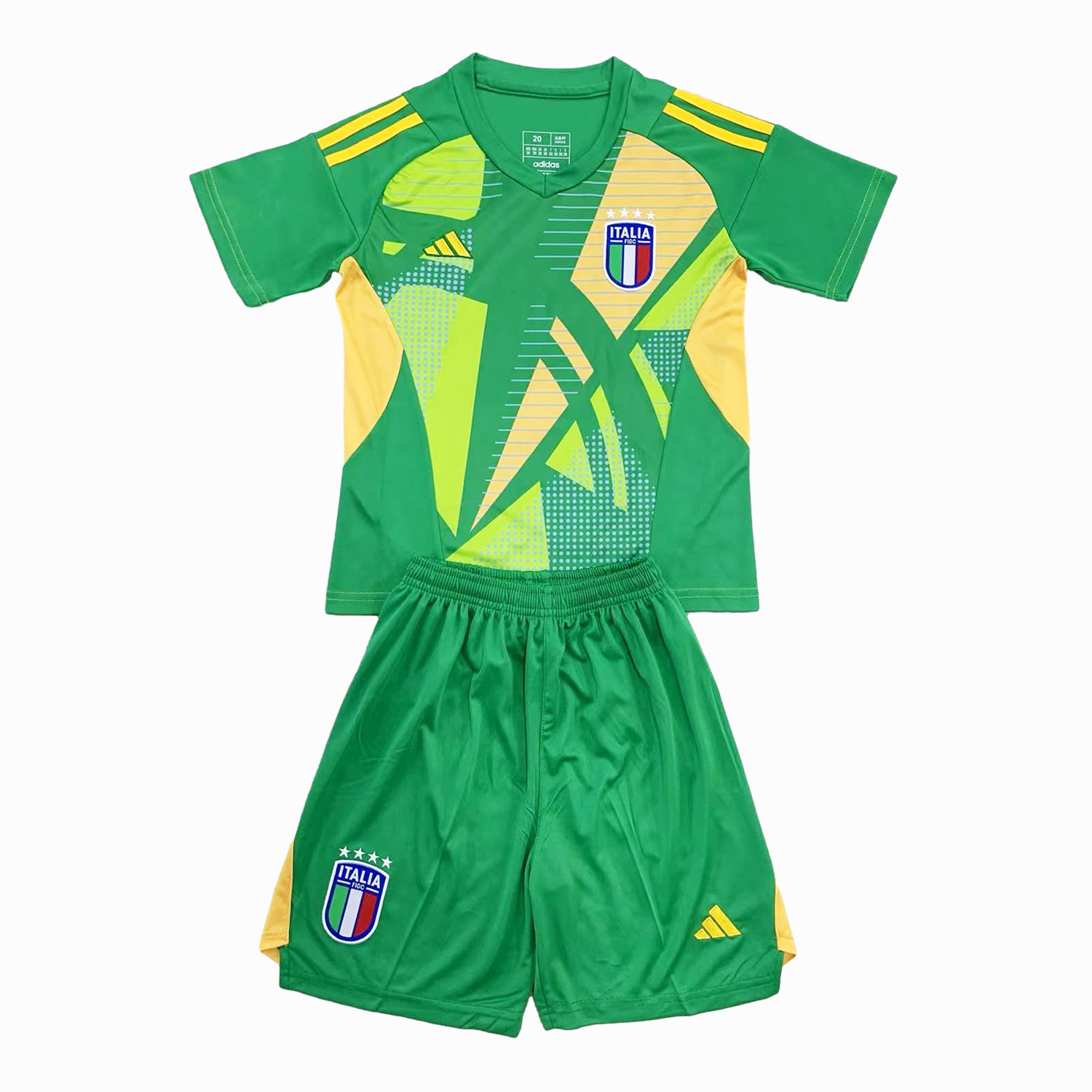 Italy 2024 Goalkeeper Kids Kit - Dark Green - ManixJersey