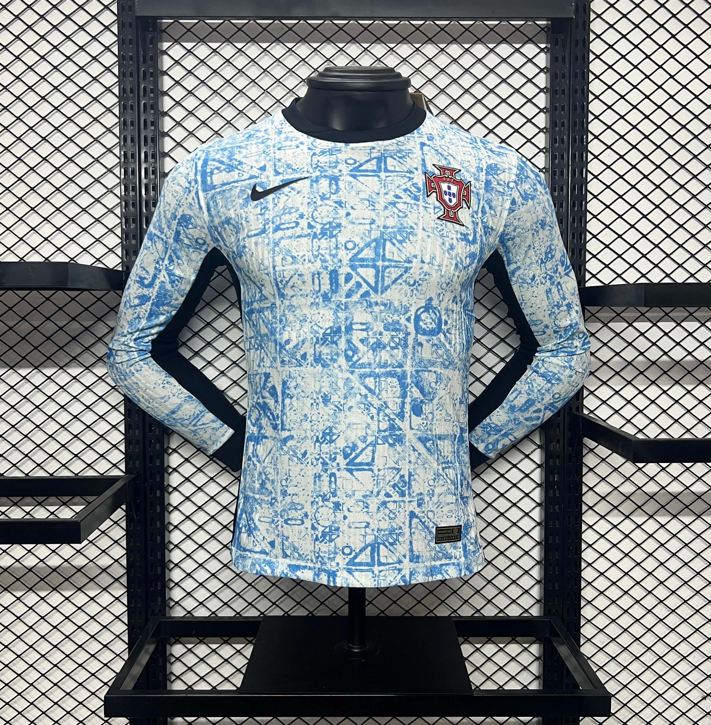Portugal 2024 Away Long Sleeve Jersey - Player Version - ManixJersey