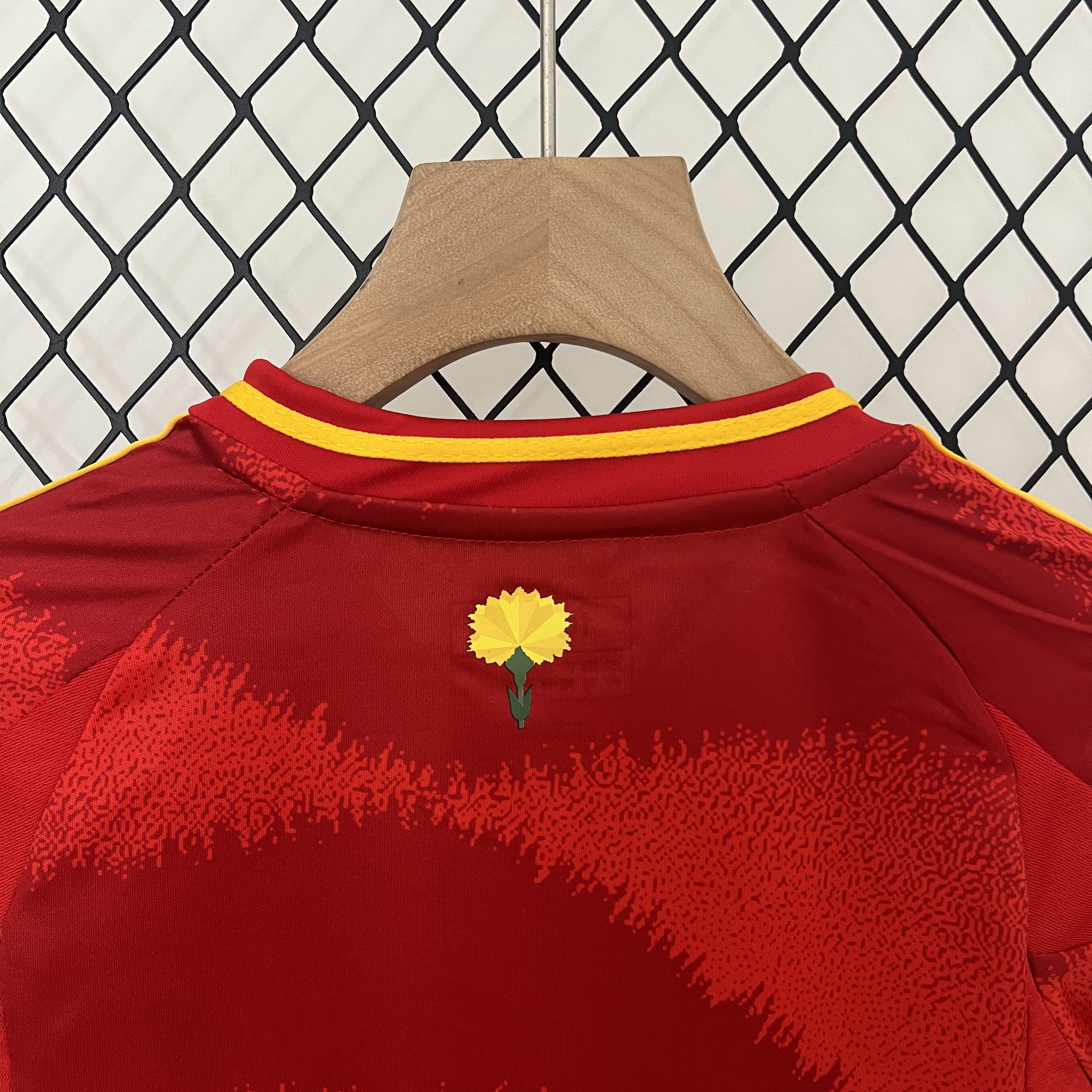 Spain 2024 Home Stadium Kids Kit - ManixJersey
