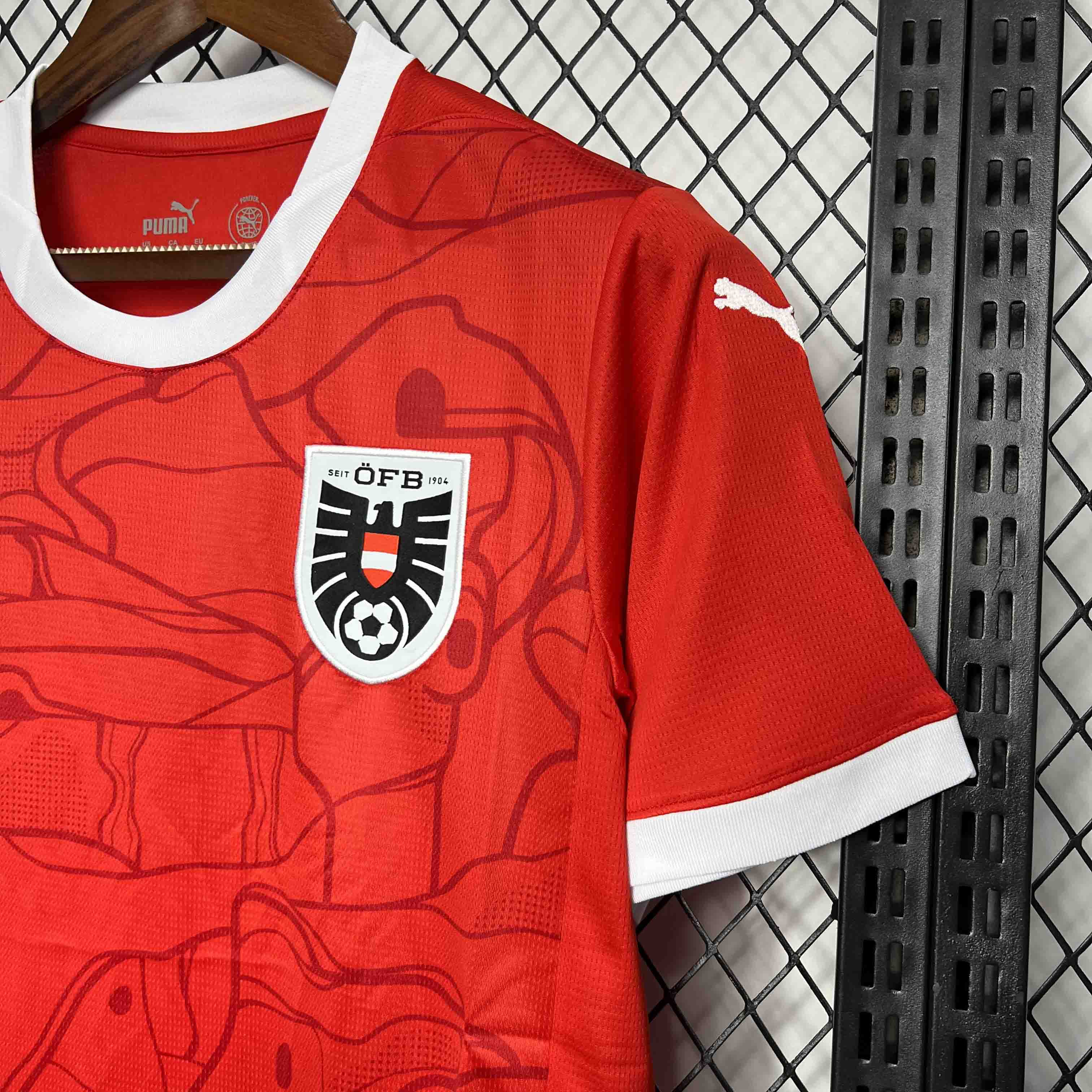 Austria 2024 Home Stadium Jersey - Fans Version - ManixJersey