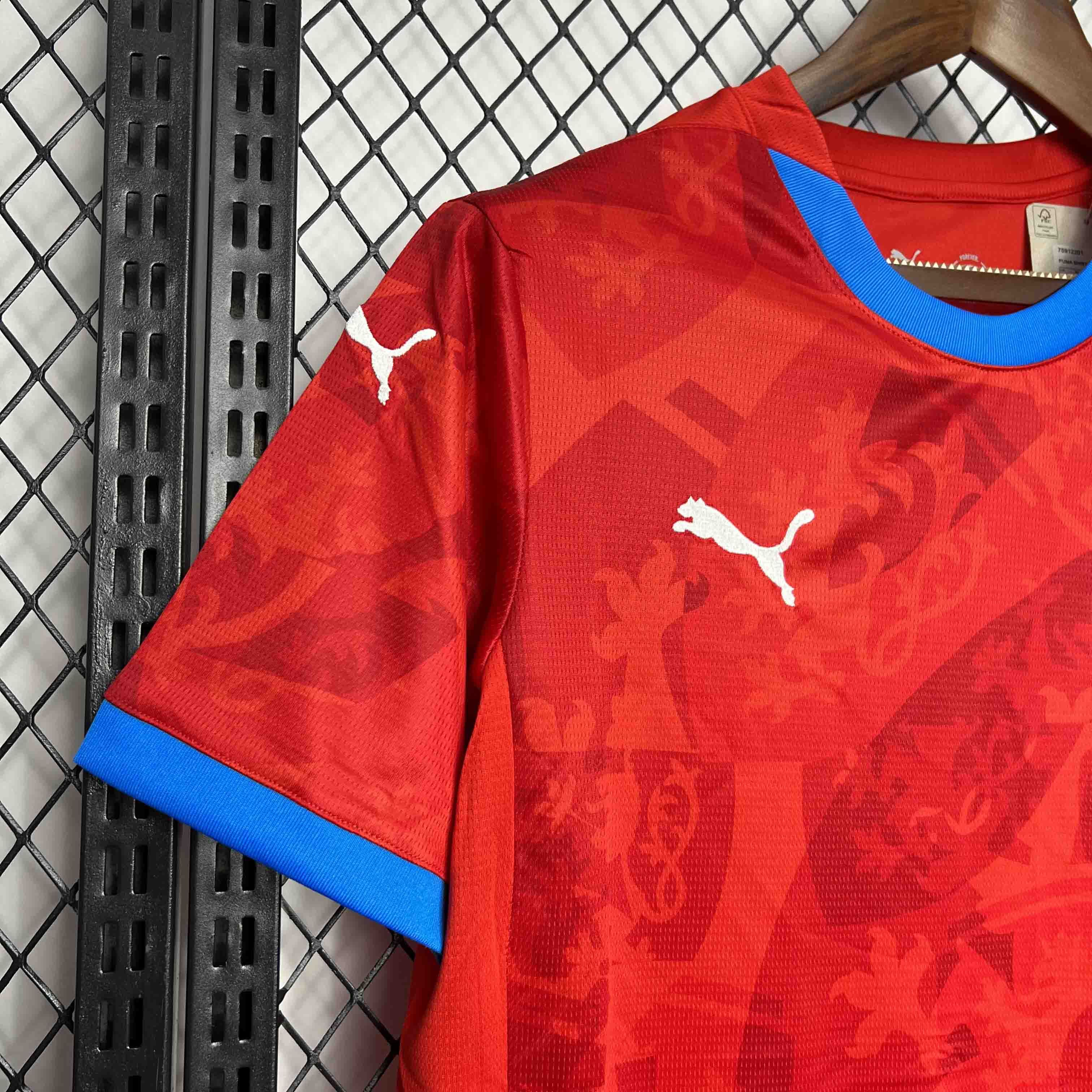 Czech Republic 2024 Home Stadium Jersey - Fans Version - ManixJersey