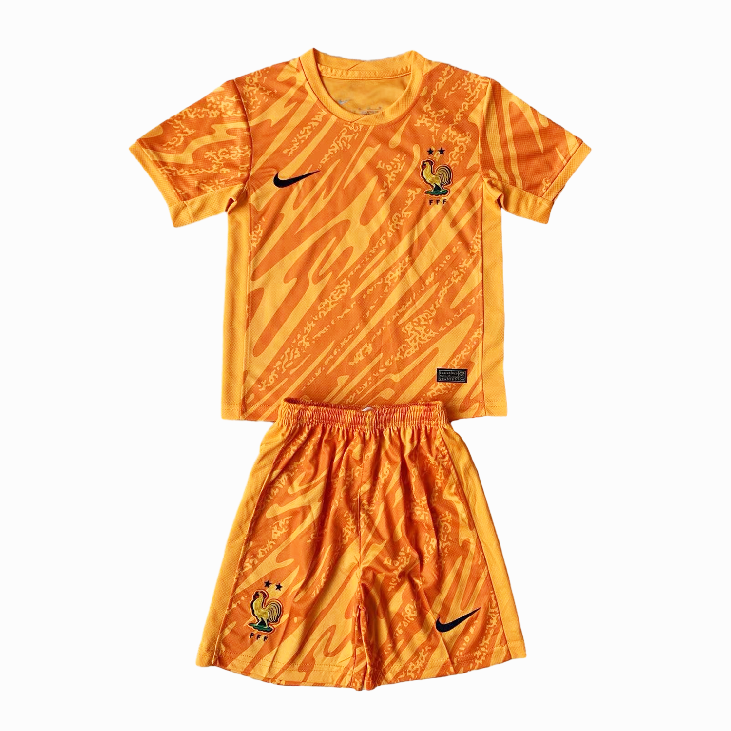 France 2024 Goalkeeper Kids Kit - Orange - ManixJersey