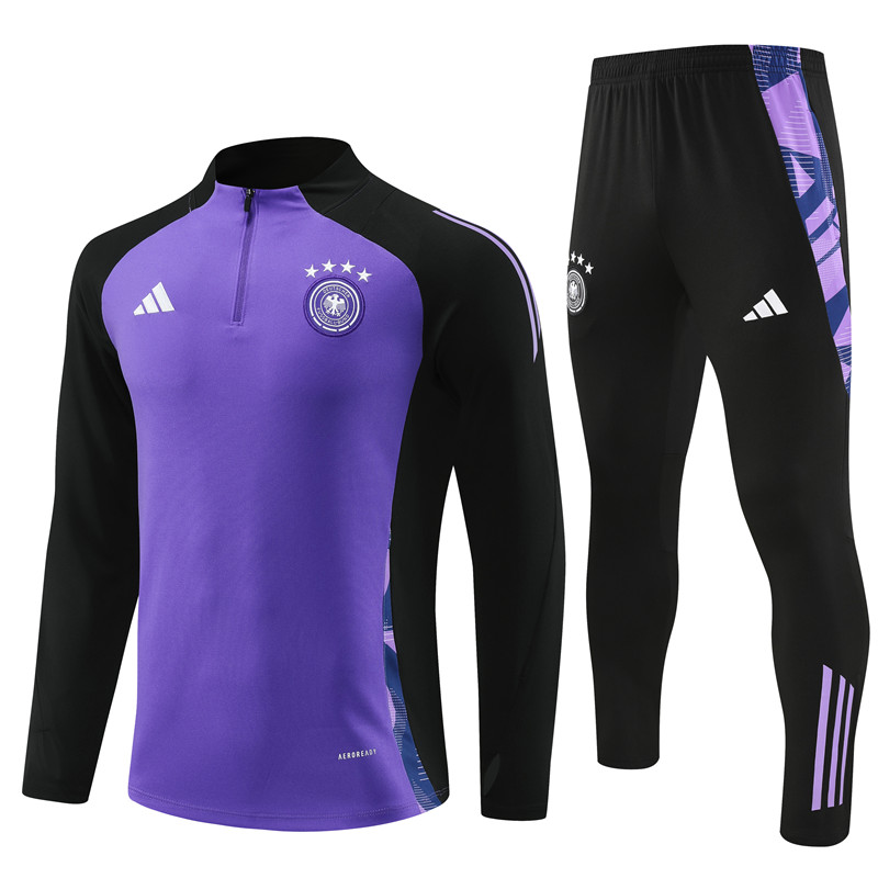 Germany 2024 Long Sleeve Training Set - Purple With Black - ManixJersey